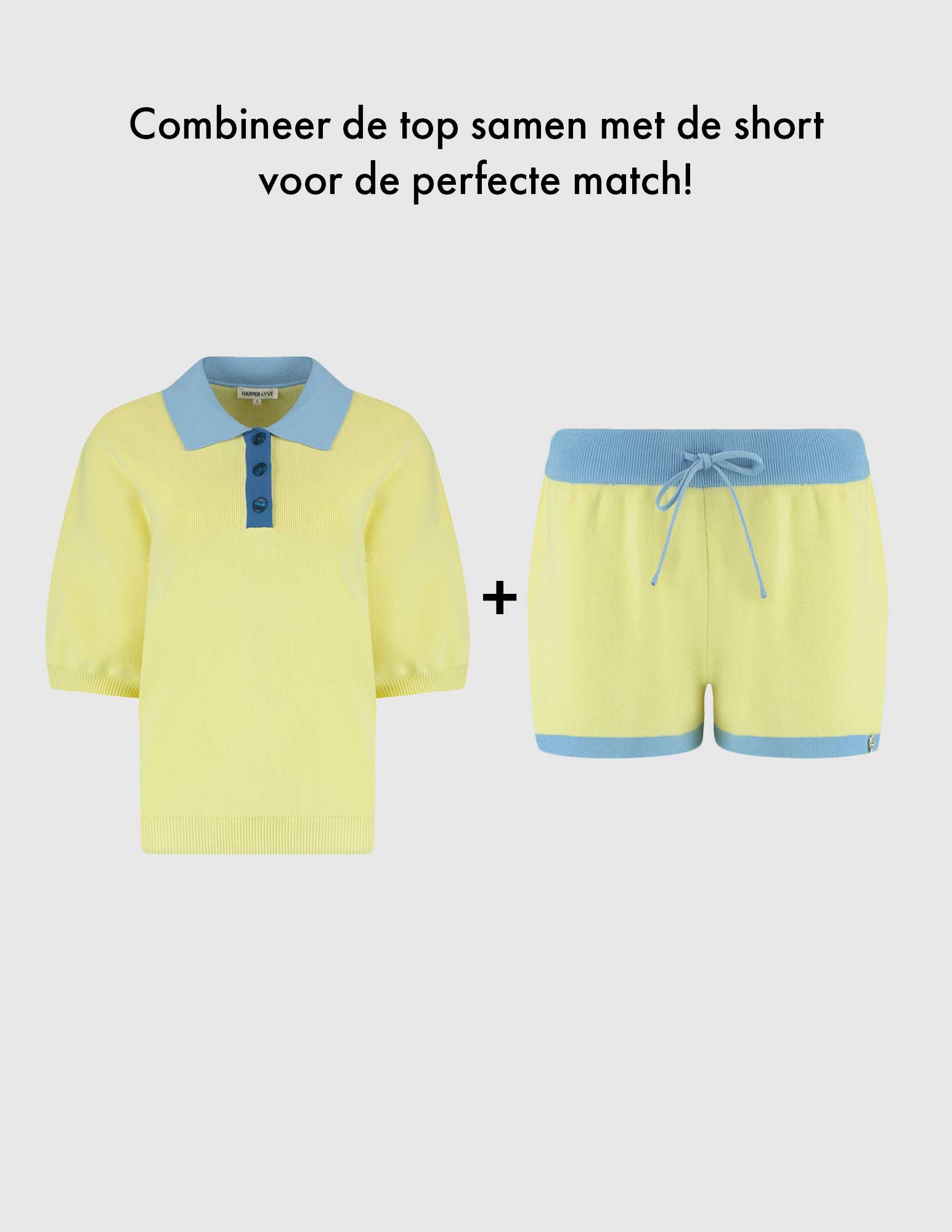 Harper & Yve Short Loki HS25P104 Licht geel