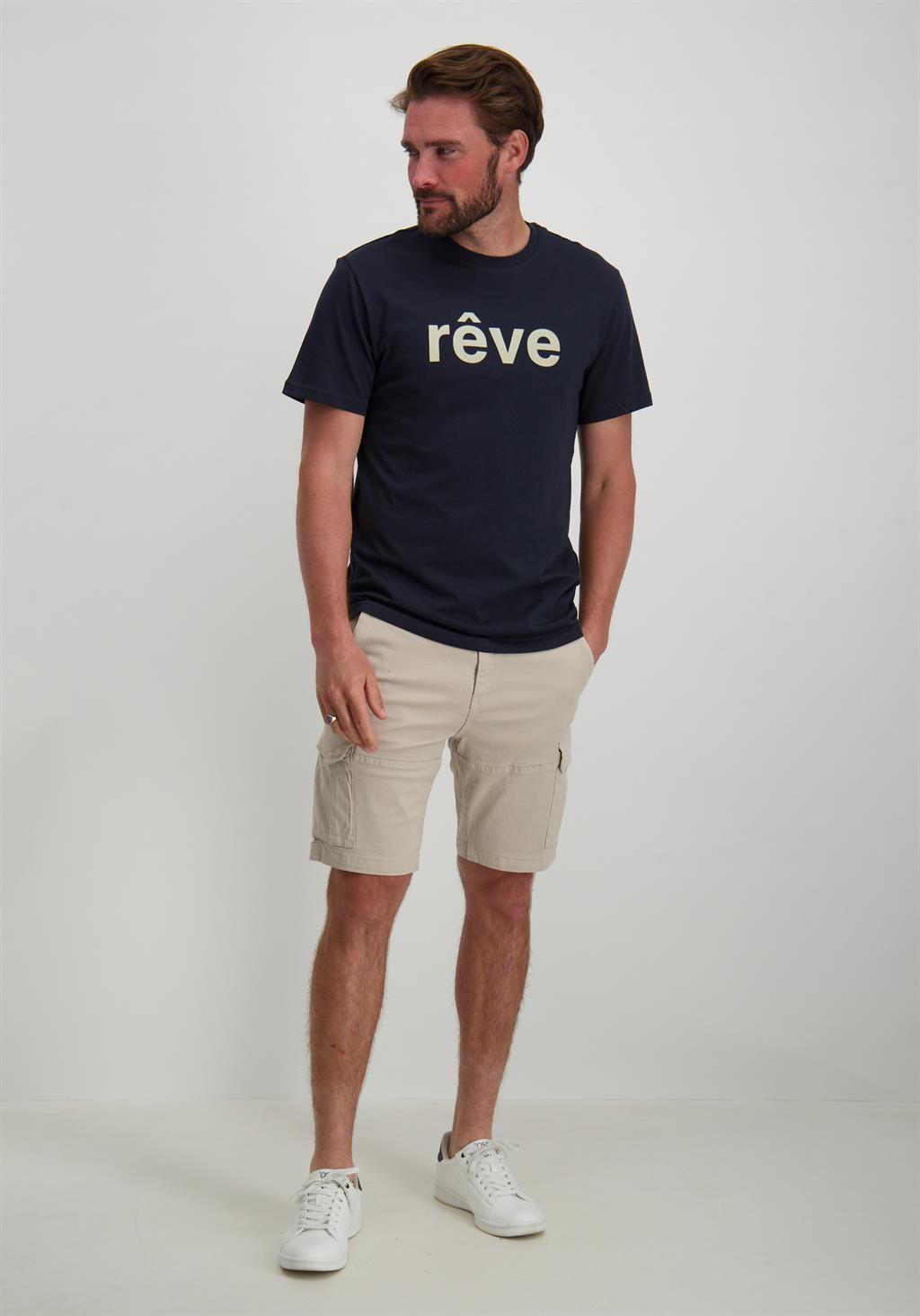 Pure White Korte broek Cargo 24010508 Zand