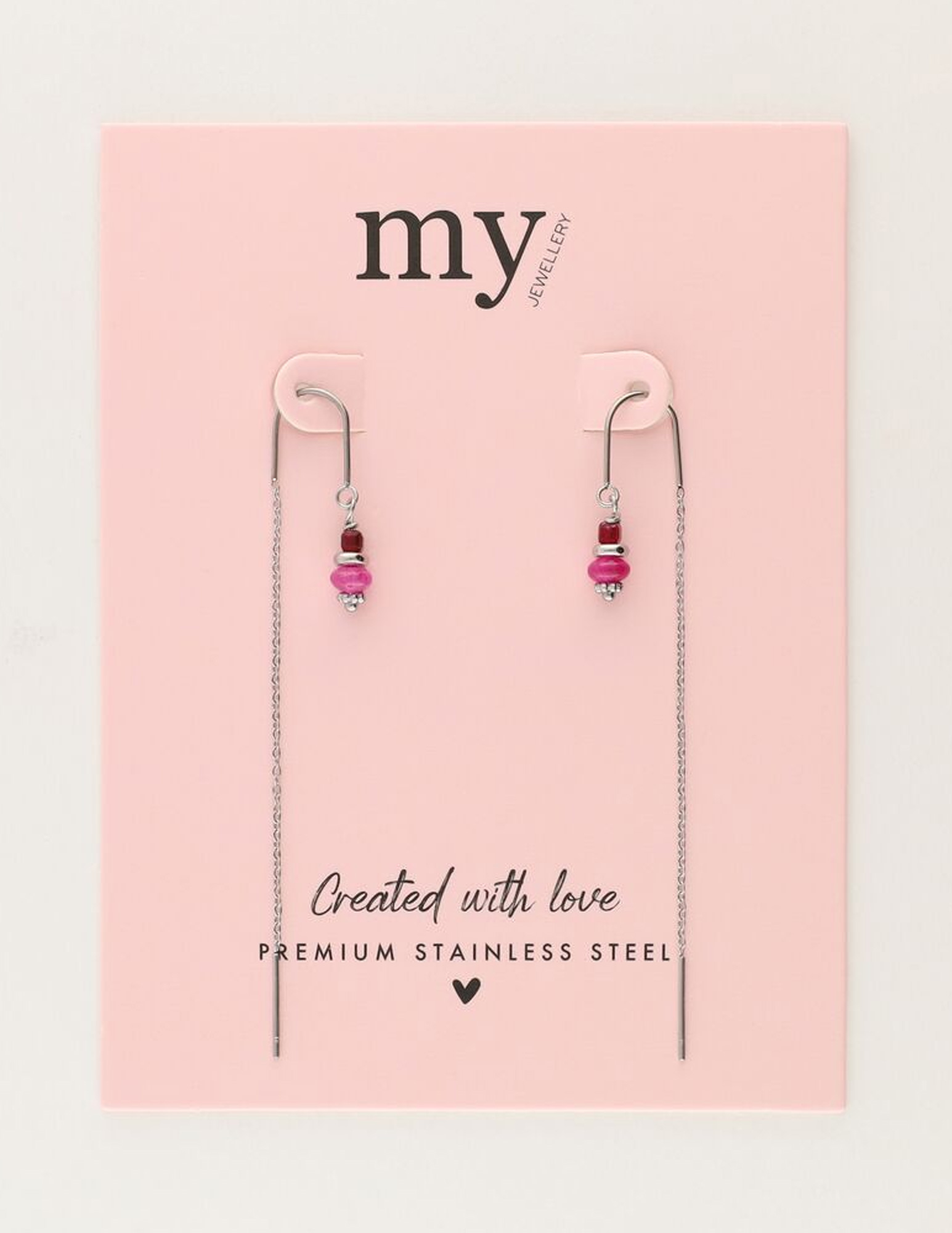 My Jewellery Oorhangers met kralen MJ11489 Zilver