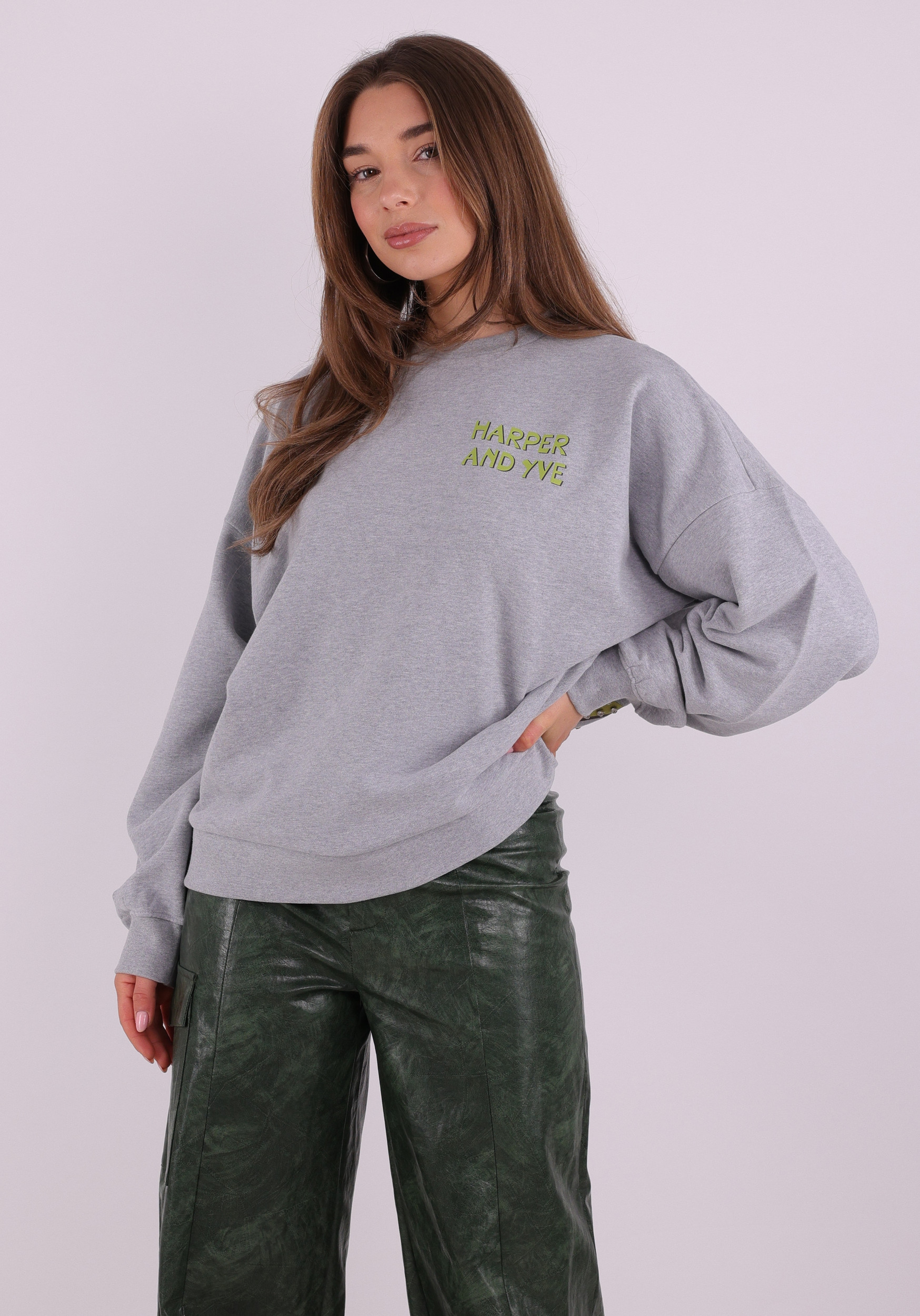 Harper & Yve Sweater Club Avocado SS6Y502 Grijs