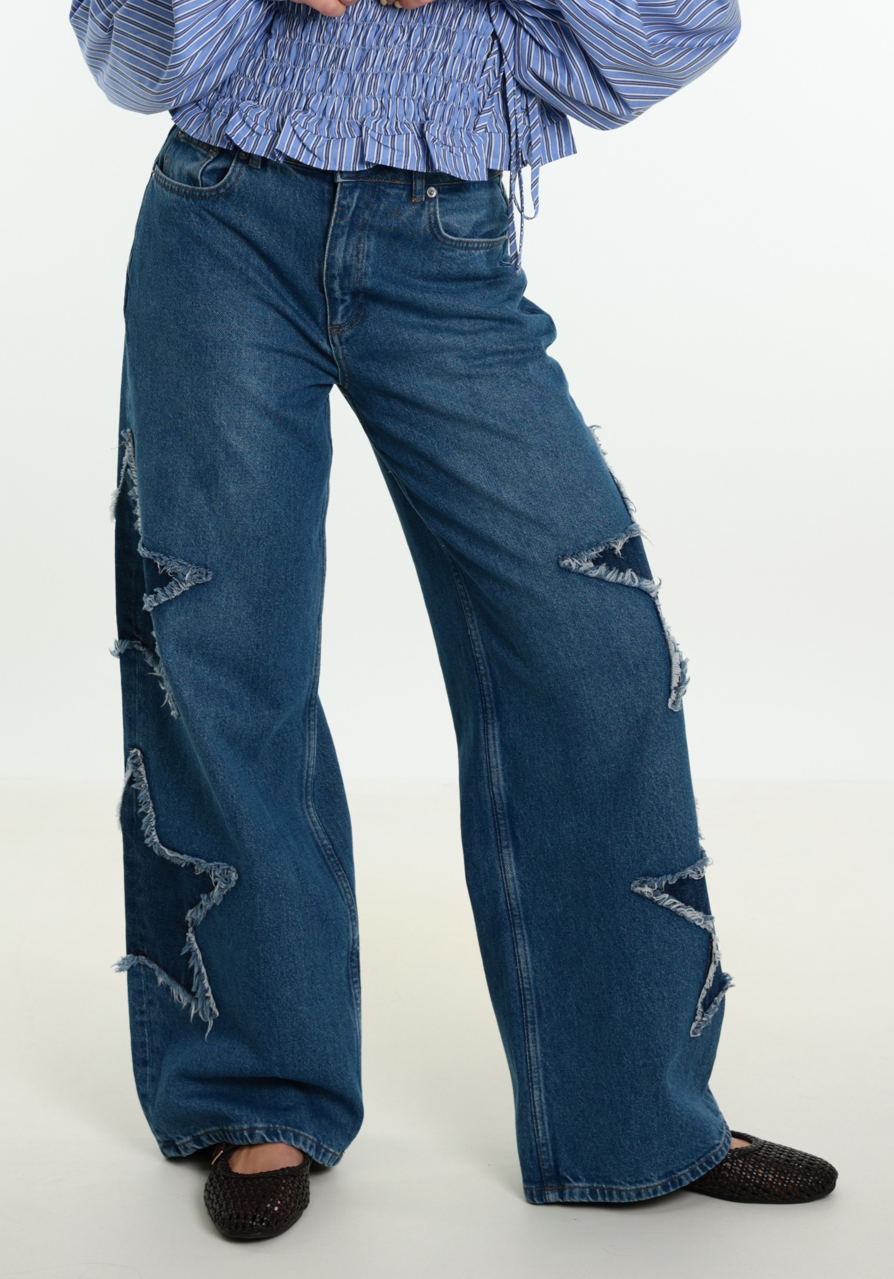 Colourful Rebel Jeans Zadie Star WP118087 Blauw