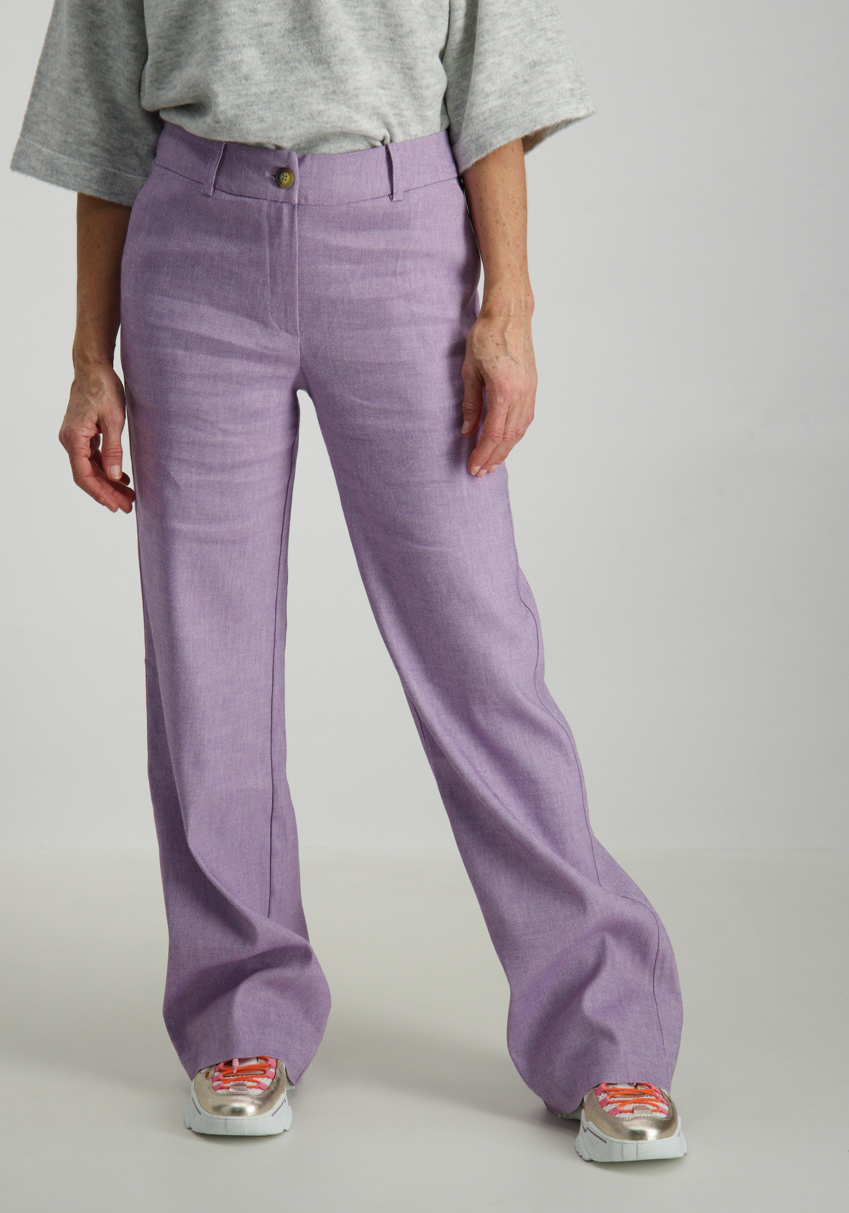 Geisha Twill pants 51112-32 Paars