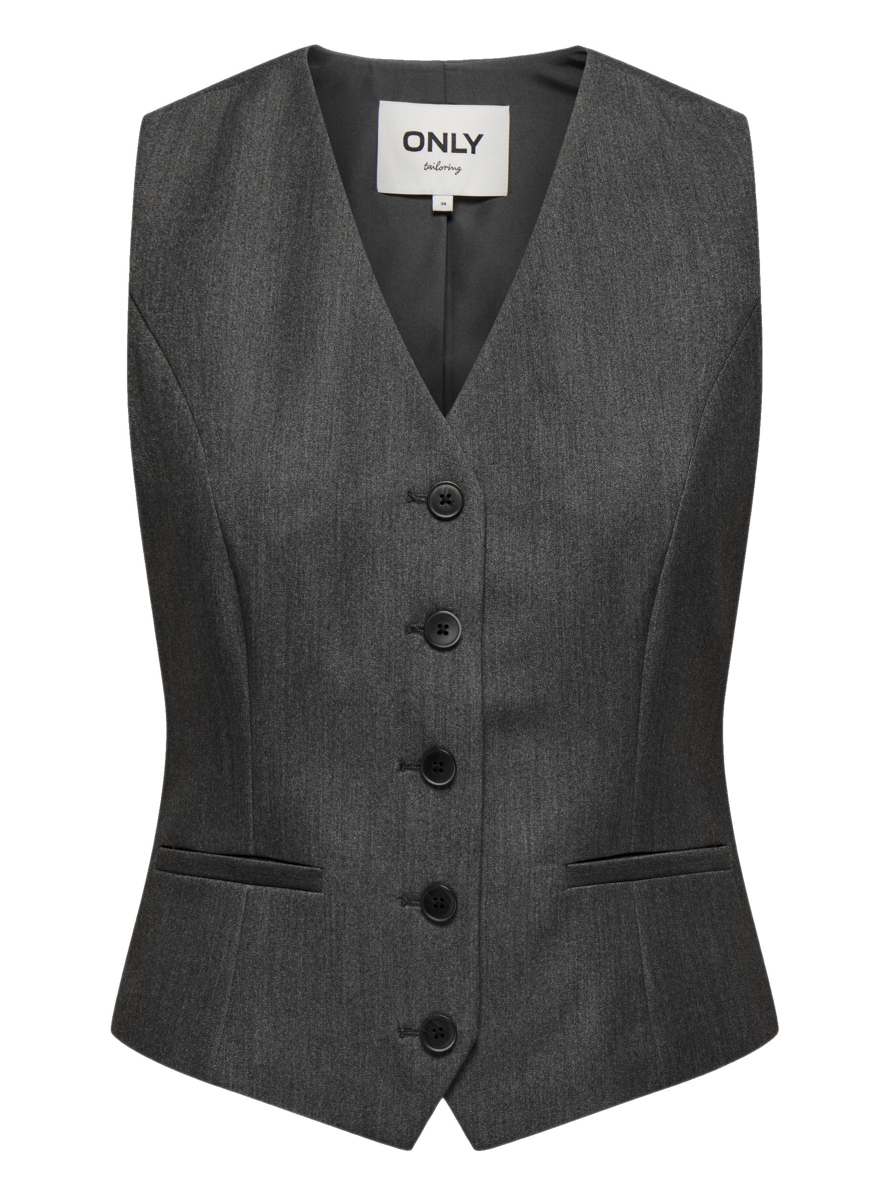 Only Gilet Iris-hattie 15331287 Donker Grijs