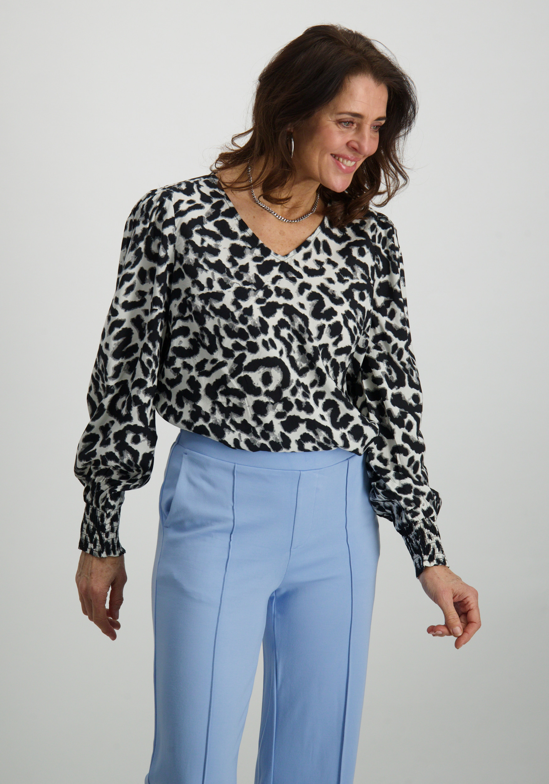 Kaffe Clothing Blouse Alice 10509405 Zwart/Wit