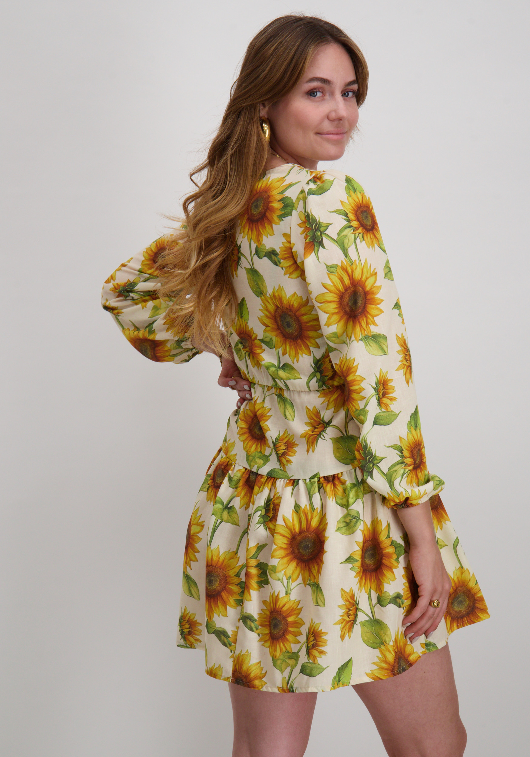 Vero moda Jurk Birdie 10325143 Beige