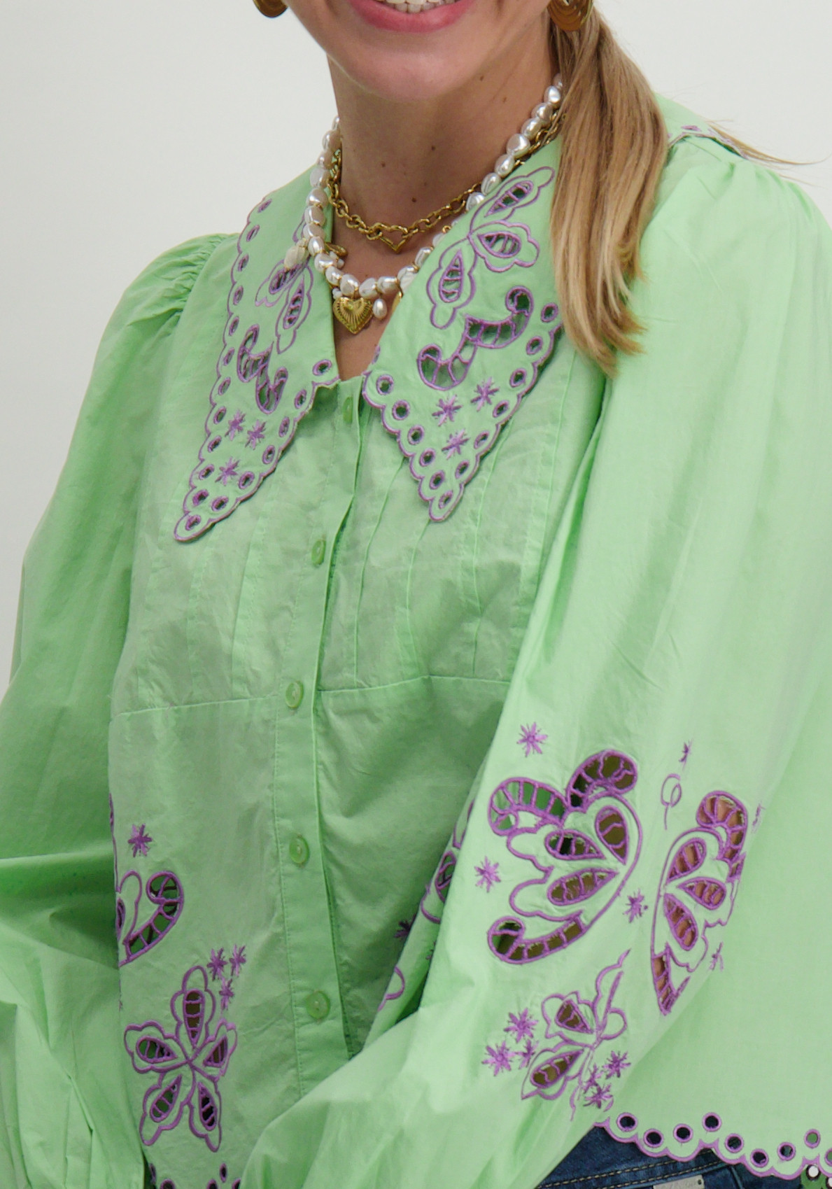 Harper & Yve Blouse Candice SS25C603 Groen