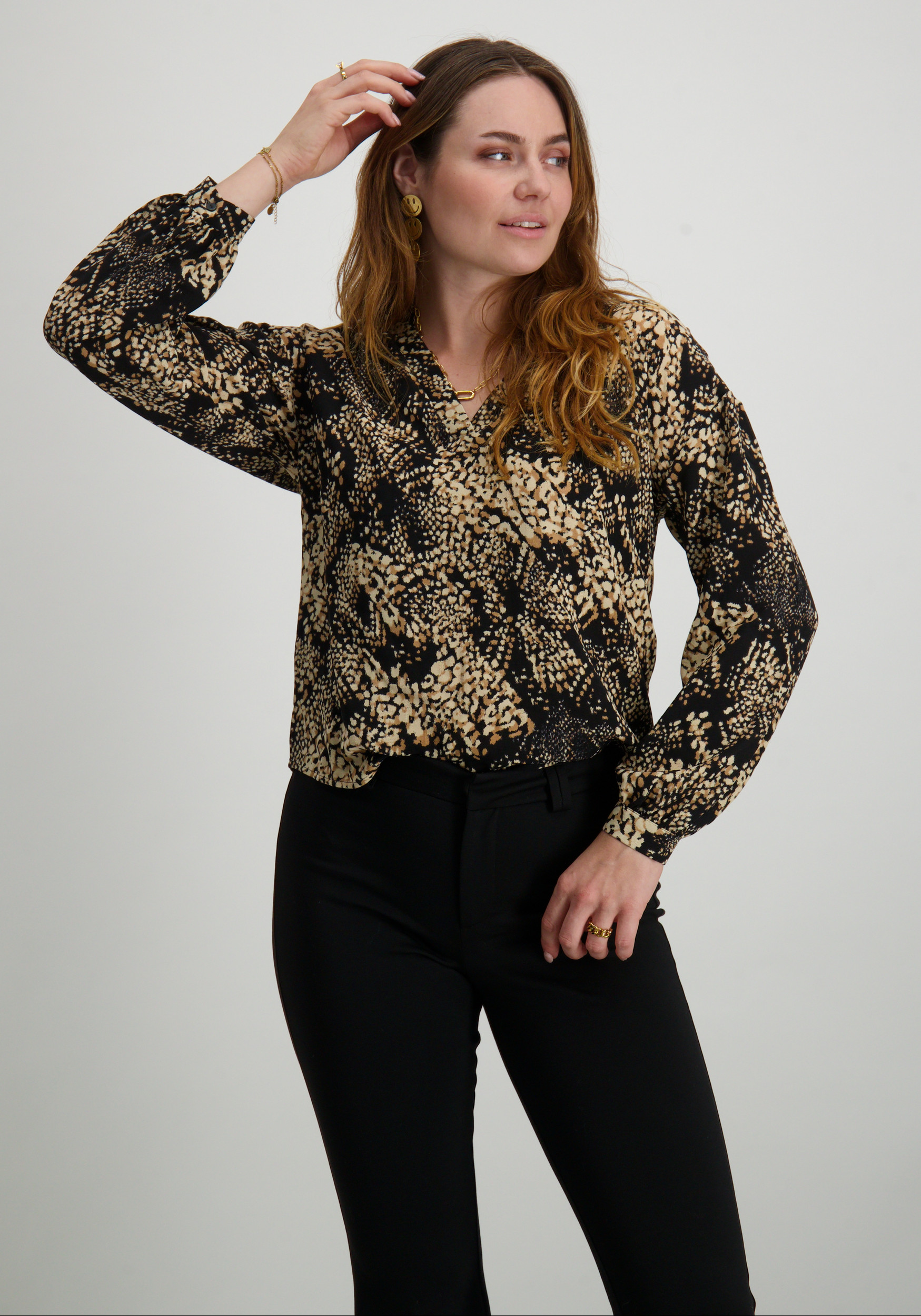 Vero moda Blouse Freya 10316566 Midden bruin