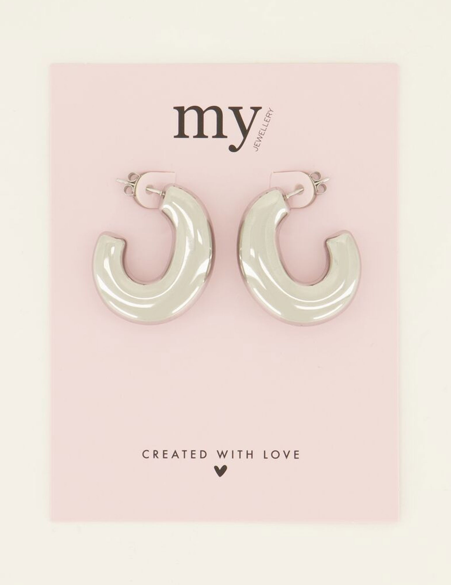 My Jewellery Statement oorbellen bold MJ07990 Zilver