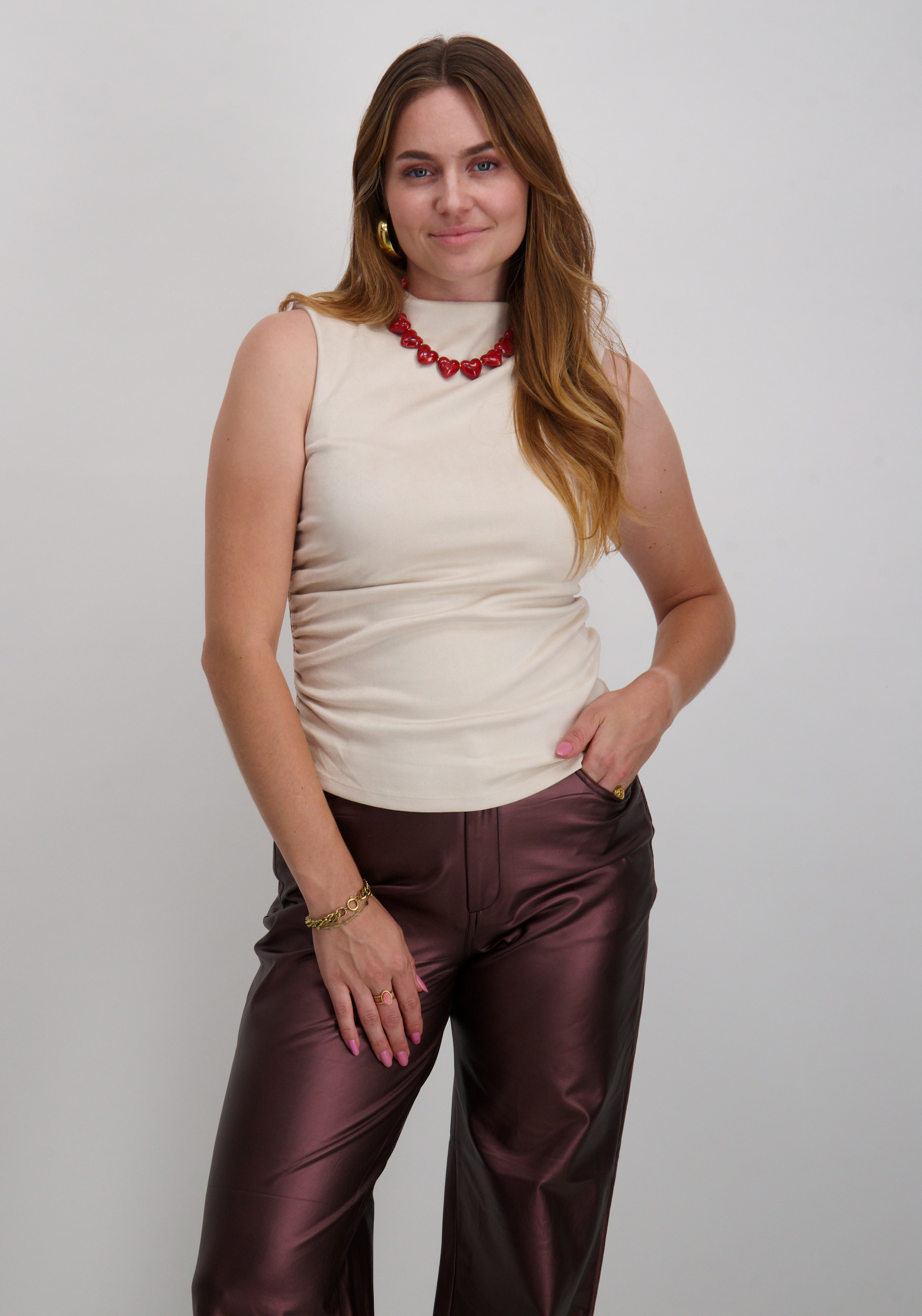 VERO MODA Top Bella 10343873 Zand