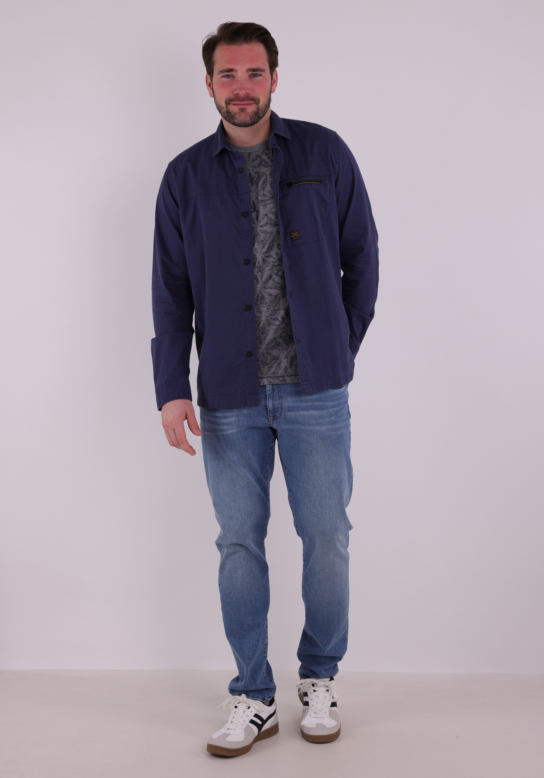 Petrol T-shirt M-1060-TSR650 Donker blauw