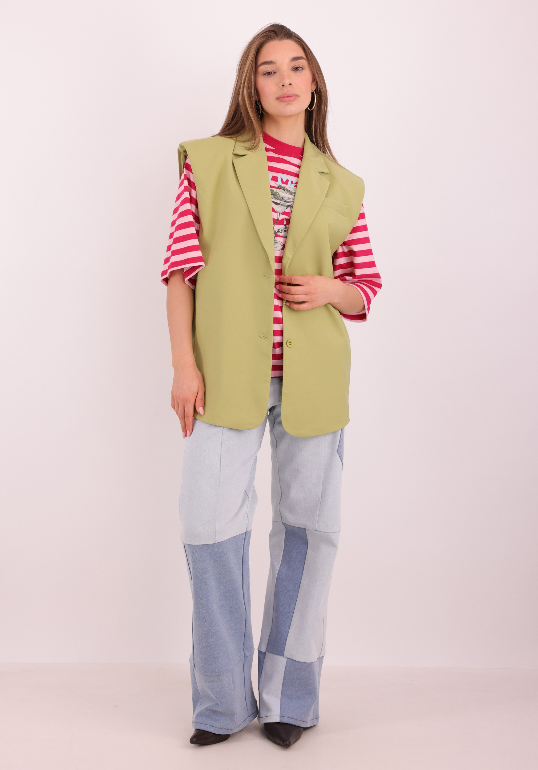 Refined Department Gilet Spencer R2603663964 Groen