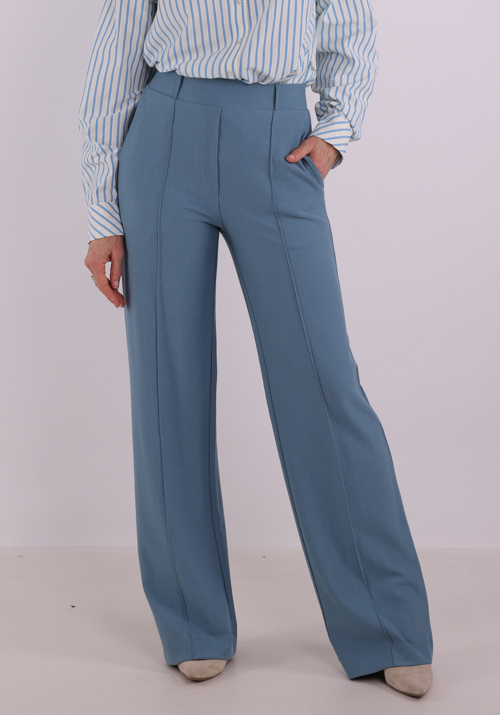 Jansen Amsterdam Broek ALEID SS26 Licht blauw