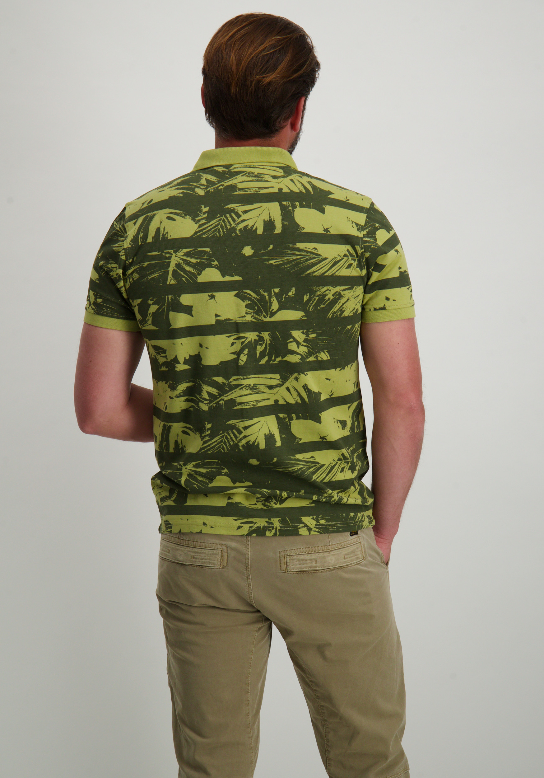 Petrol Polo All-over print M-1050-POL104 Licht groen