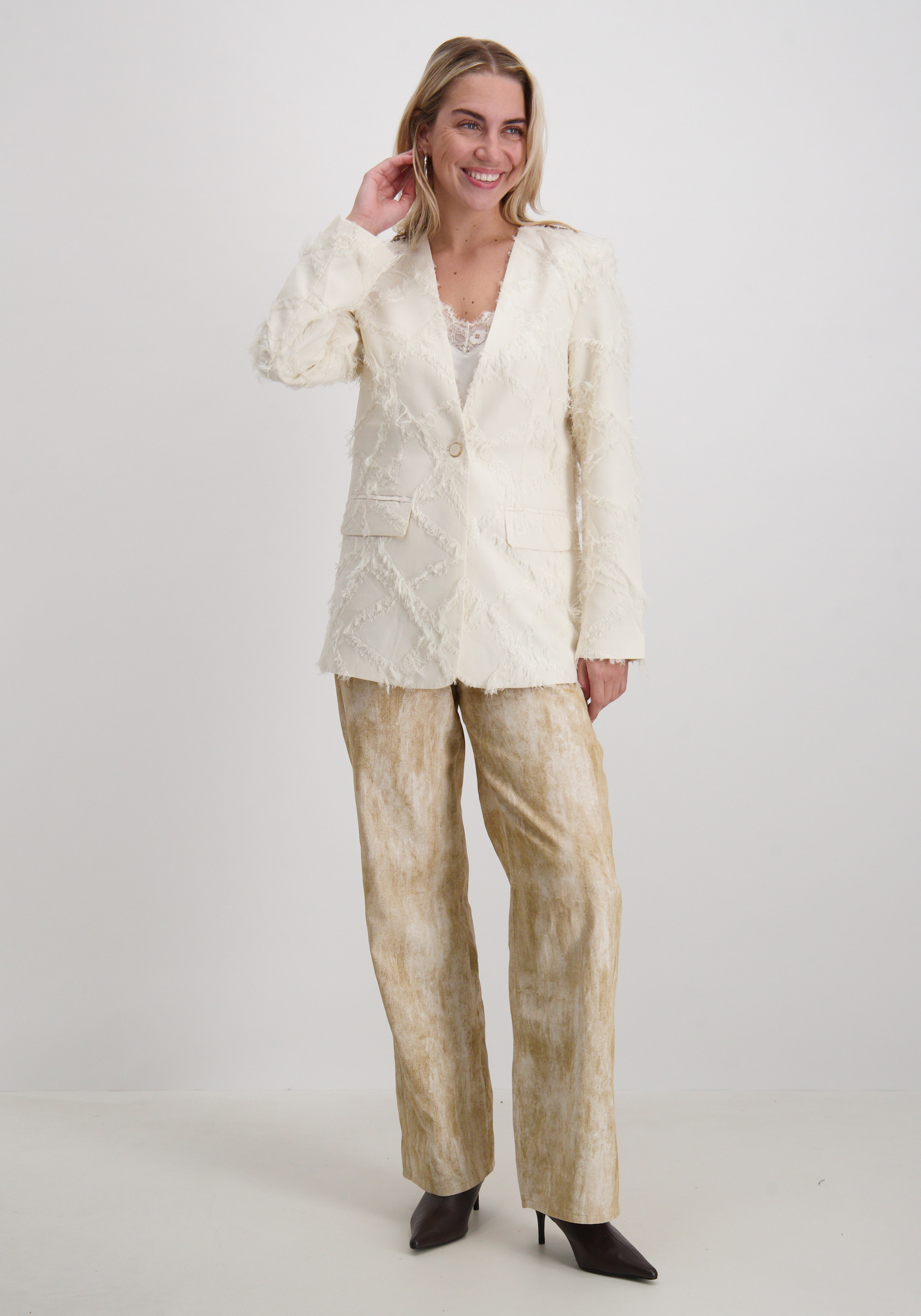 Culture Blazer hairy 50112473 Wolwit-ecru