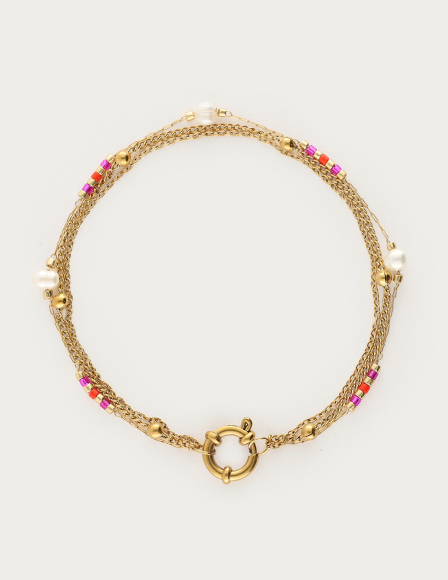 My Jewellery Sunrocks armband parels MJ12215 Goud