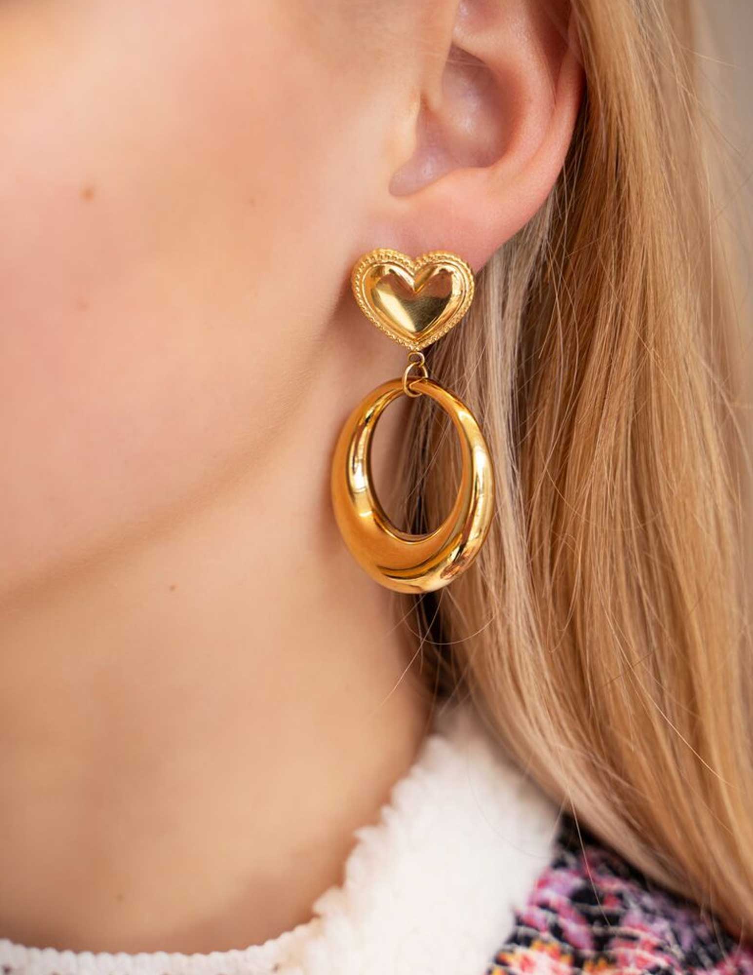 My Jewellery Oorbellen met met hart MJ08470 Zilver