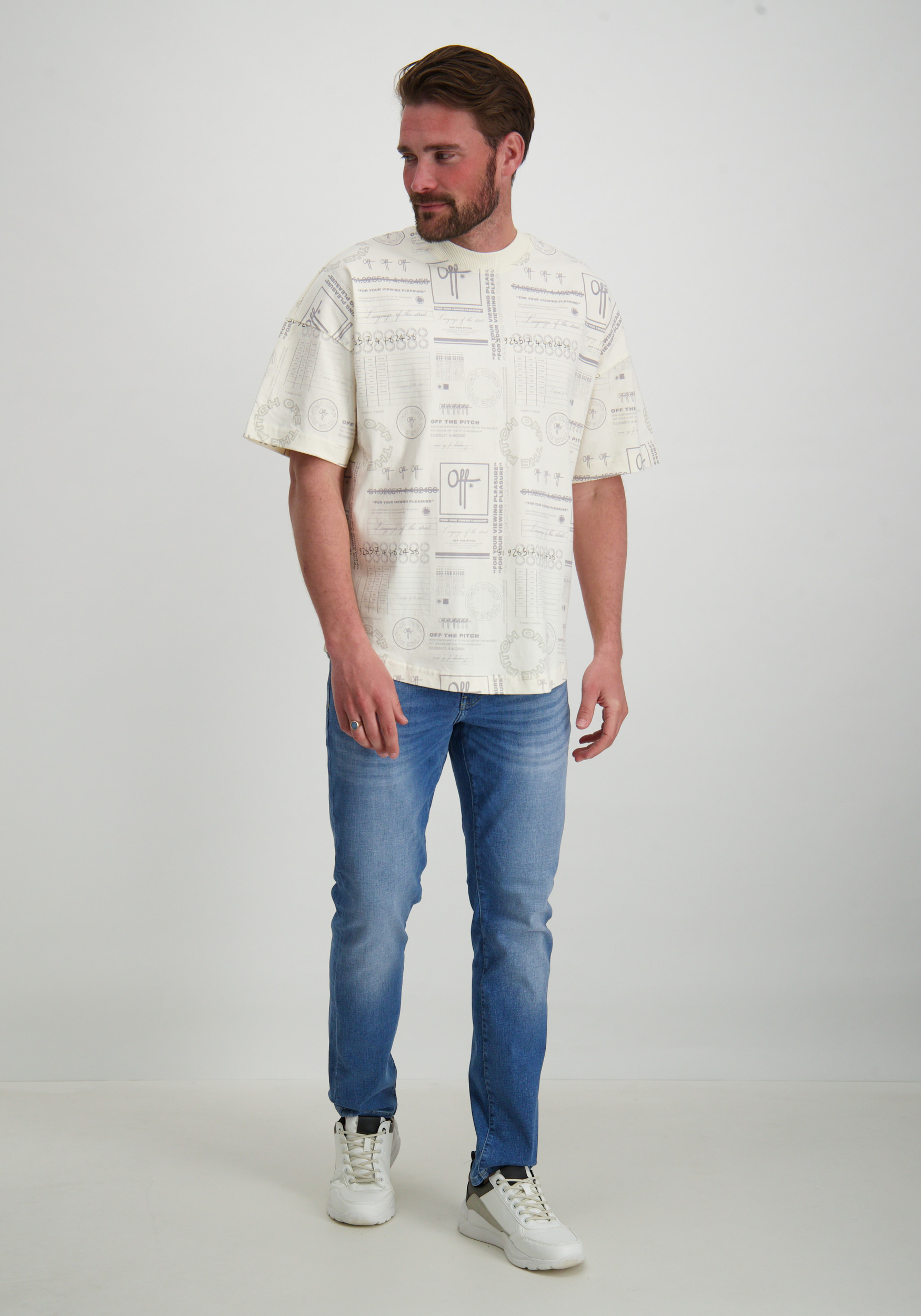 Off The Pitch T-shirt Chip OTP241009 Wolwit-ecru