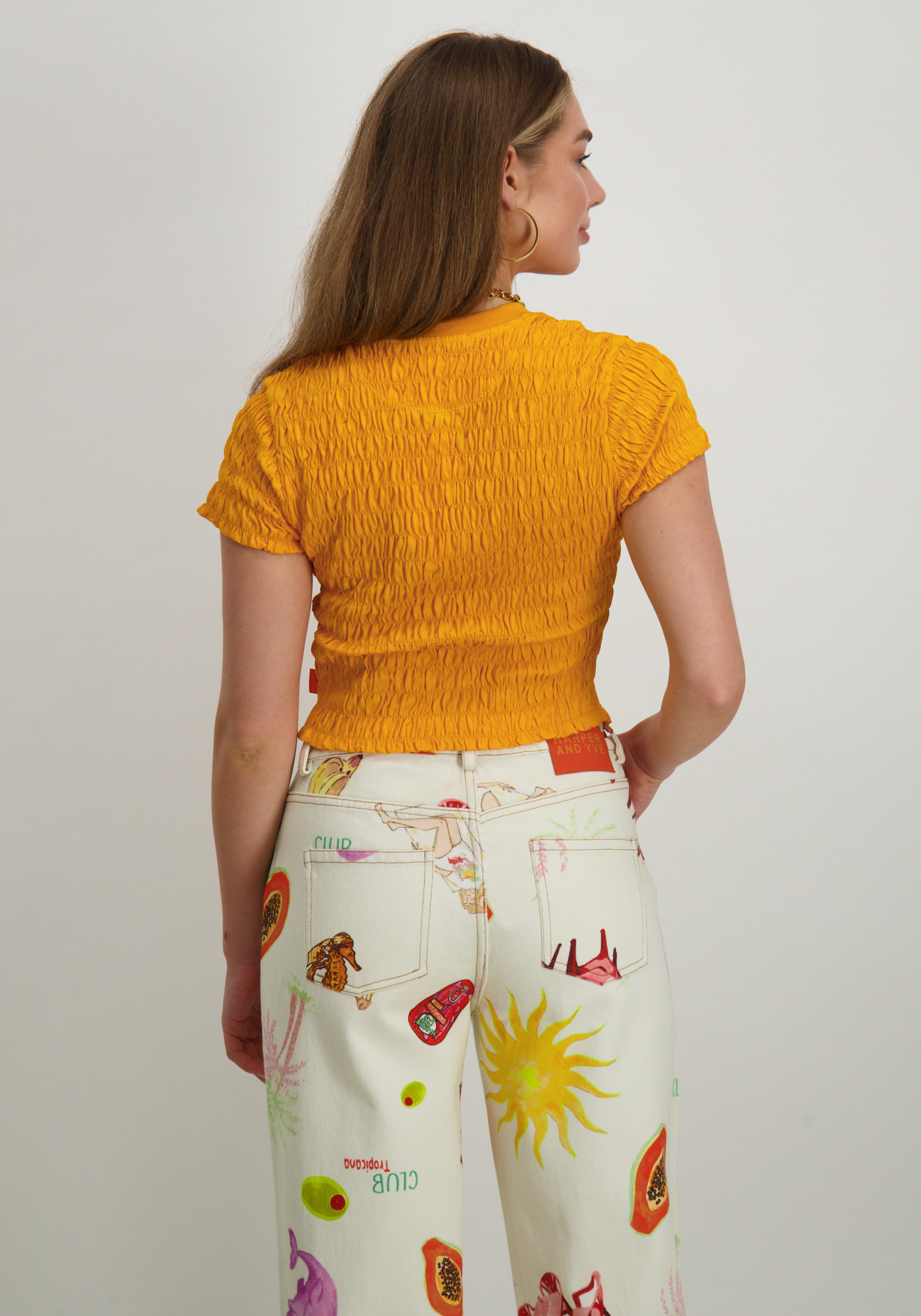 Harper & Yve Top Dolphin HST25Y301 Oranje