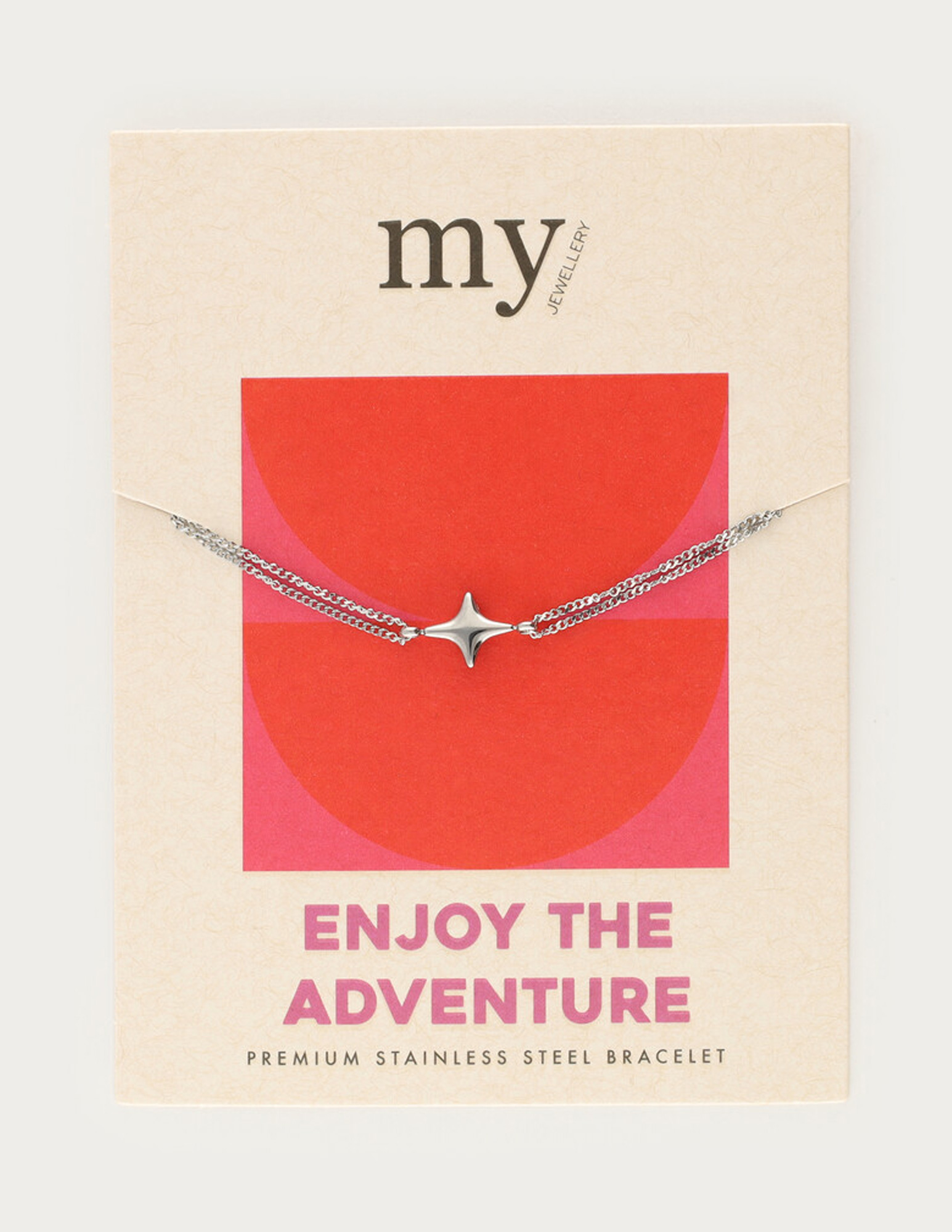 My Jewellery Special armband "Enjoy the adventure" MJ13802 Zilver