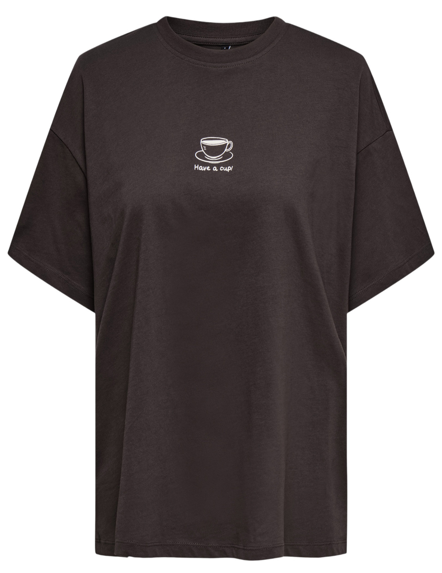 Only T-shirt Vivvvi 15346761 Donker bruin