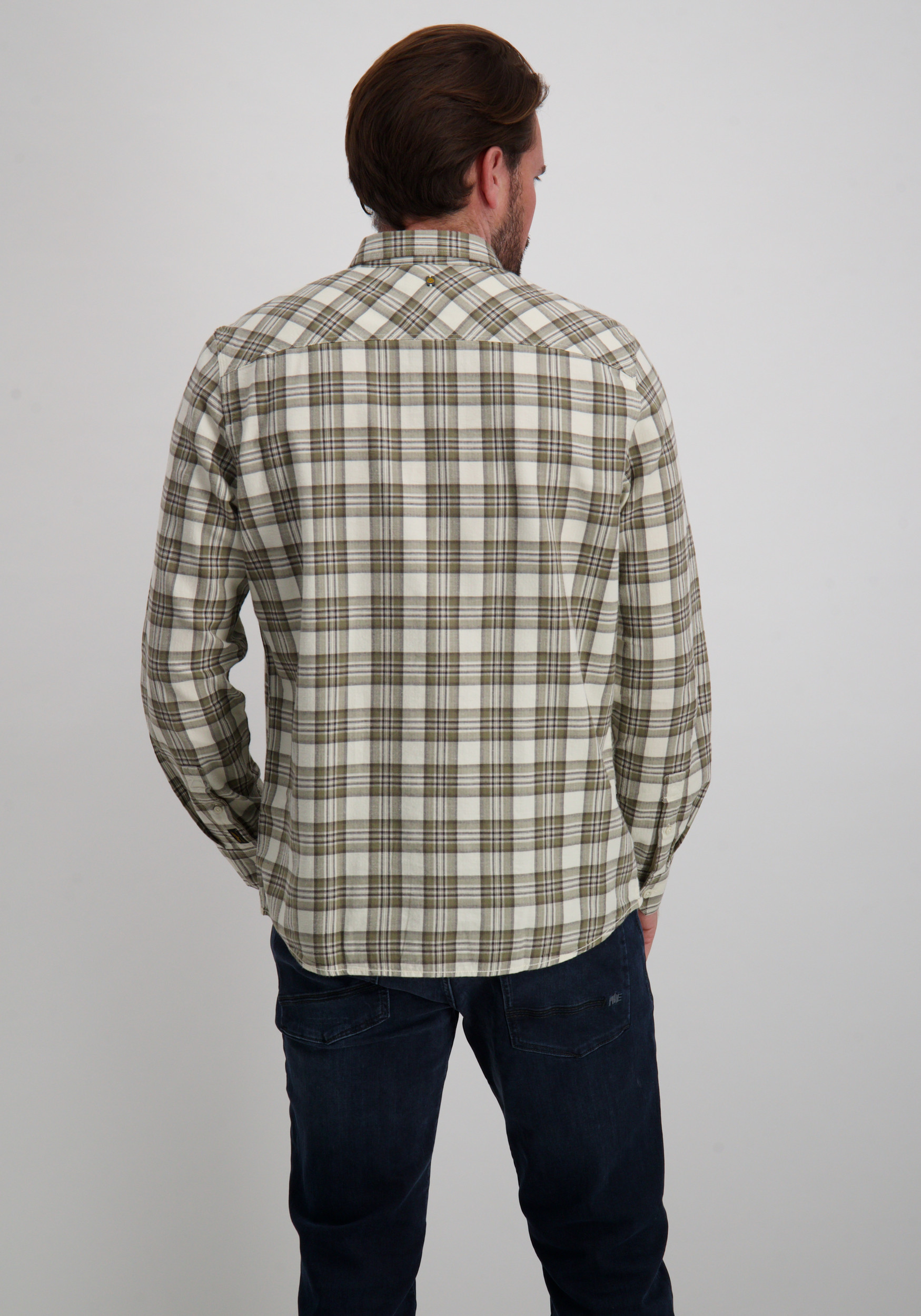 PME Legend Overhemd geruit PSI2510201 Wit