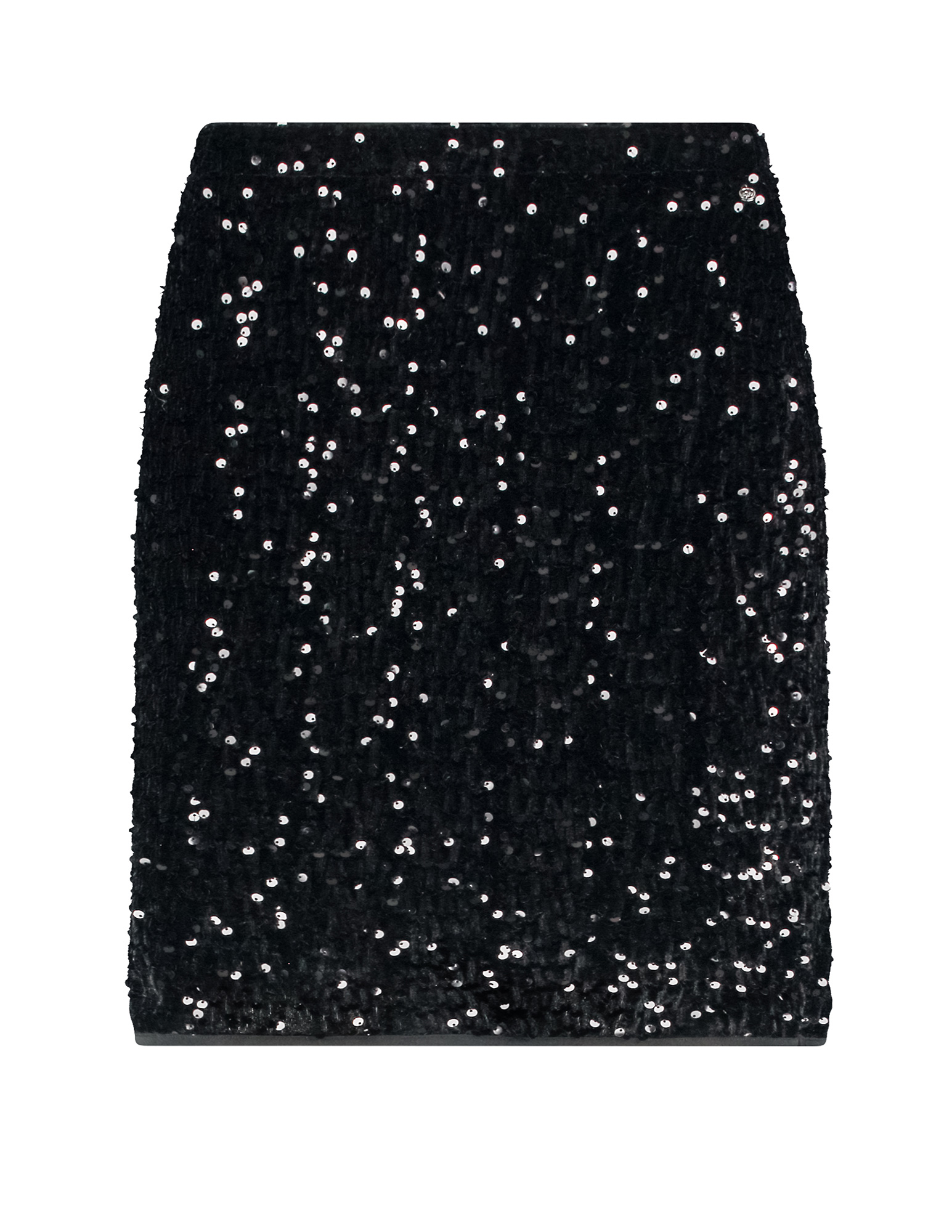 Tramontana Rok Velours Sequins C36-14-201 Zwart