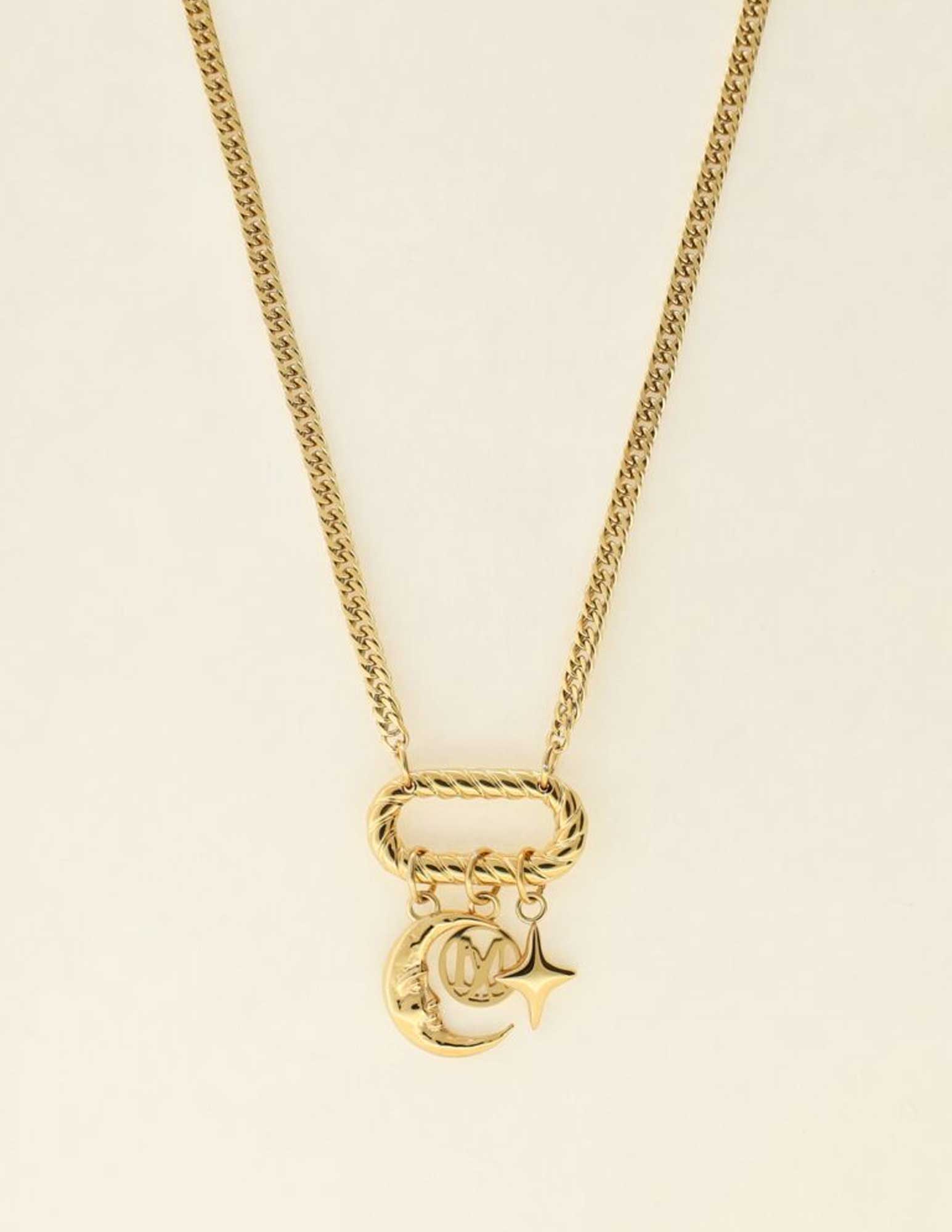 My Jewellery Mystic ketting met kleine bedels MJ09426 Goud