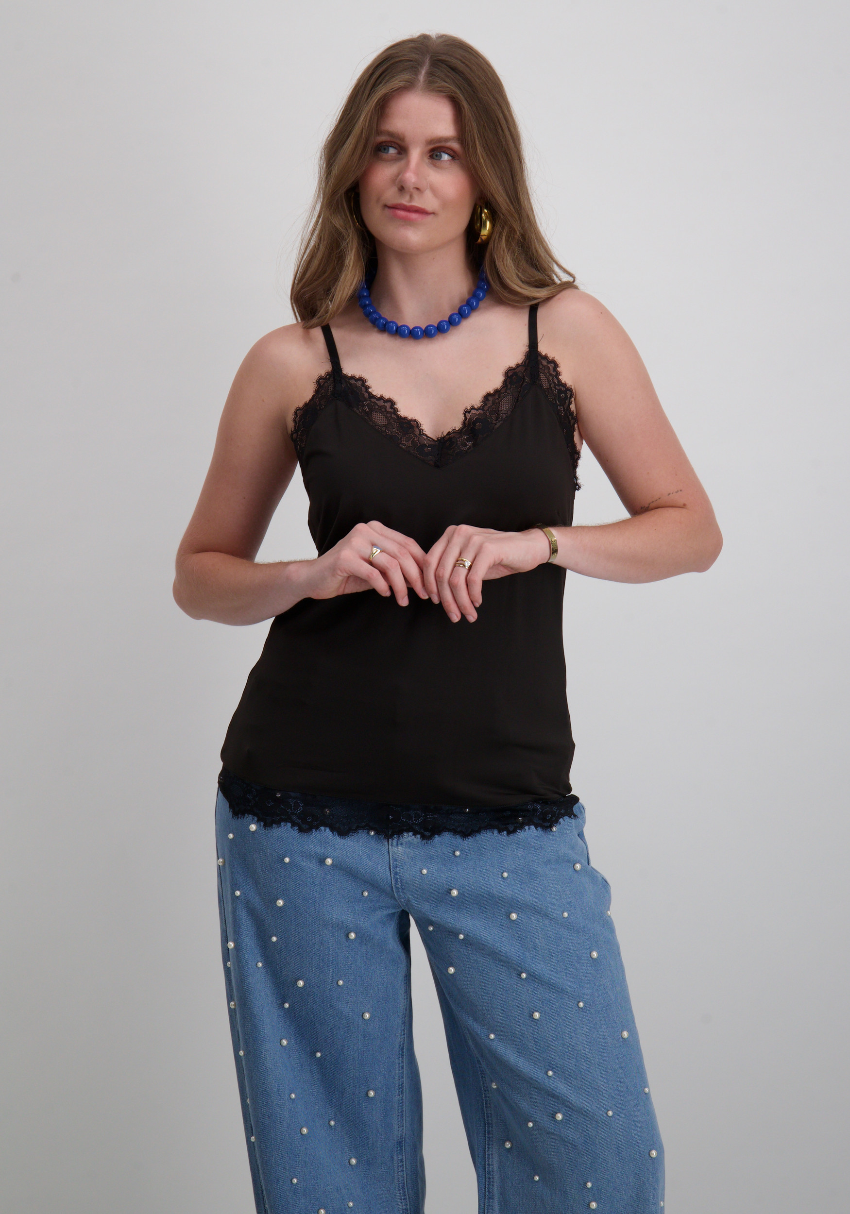 Harper & Yve Top Yve SS25P422 Zwart