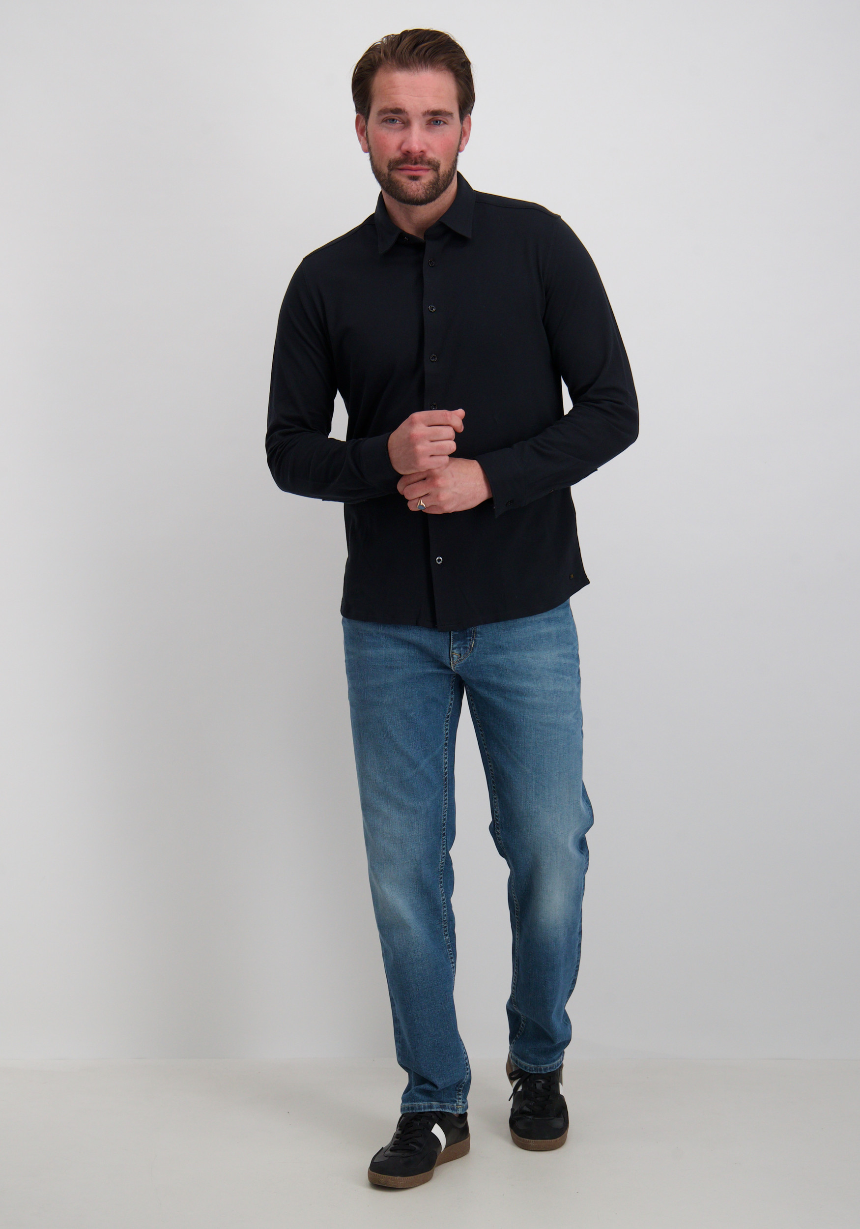 No Excess Overhemd N4186 Zwart