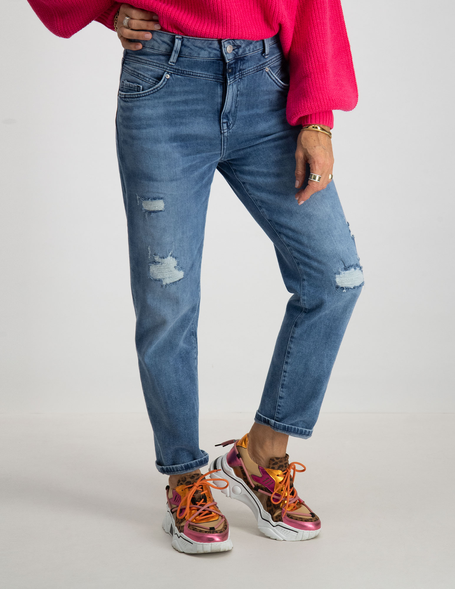 Cup of Joe Boyfriend jeans Victoria Blauw