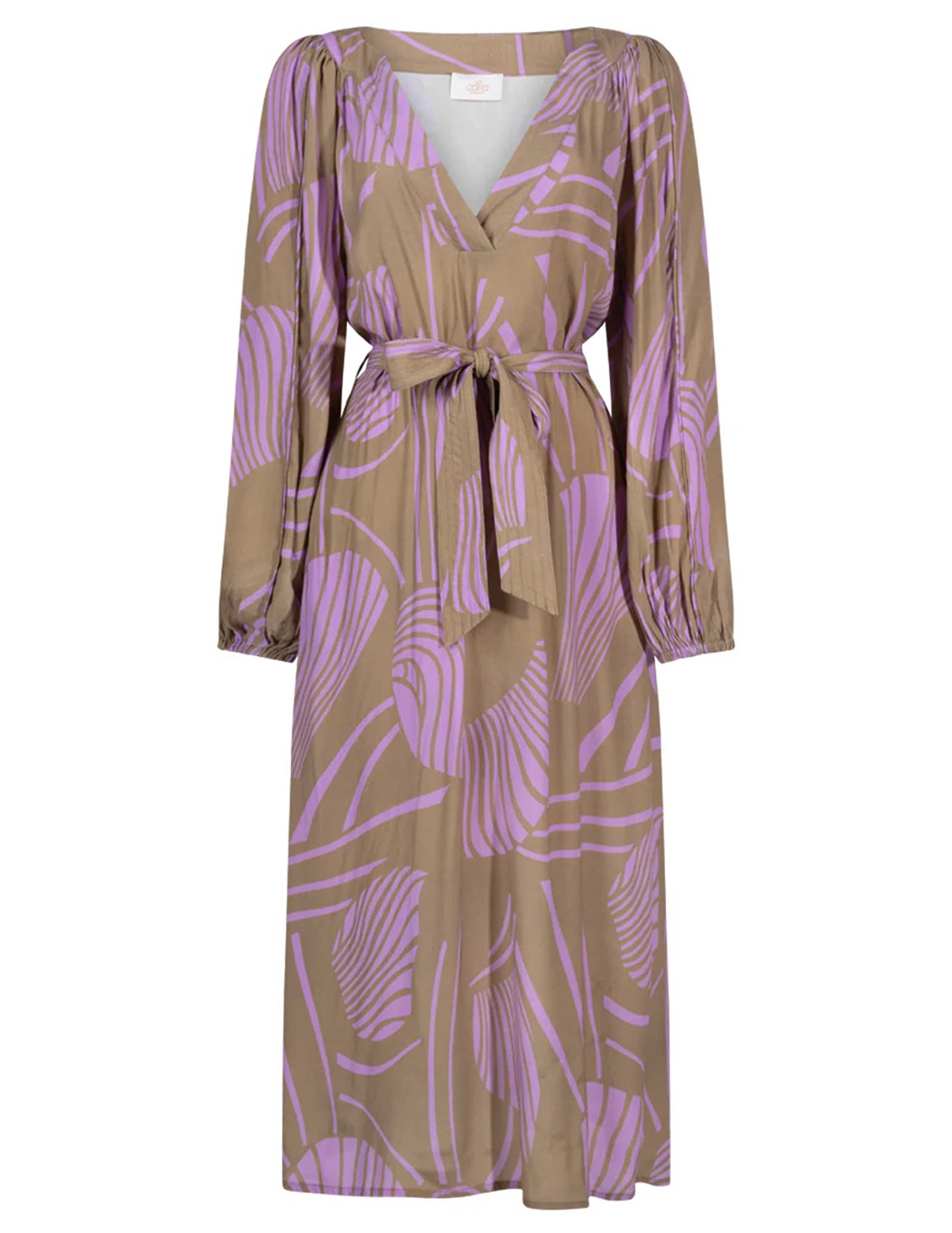 Aaiko BV Lange jurk Krissy Licht bruin