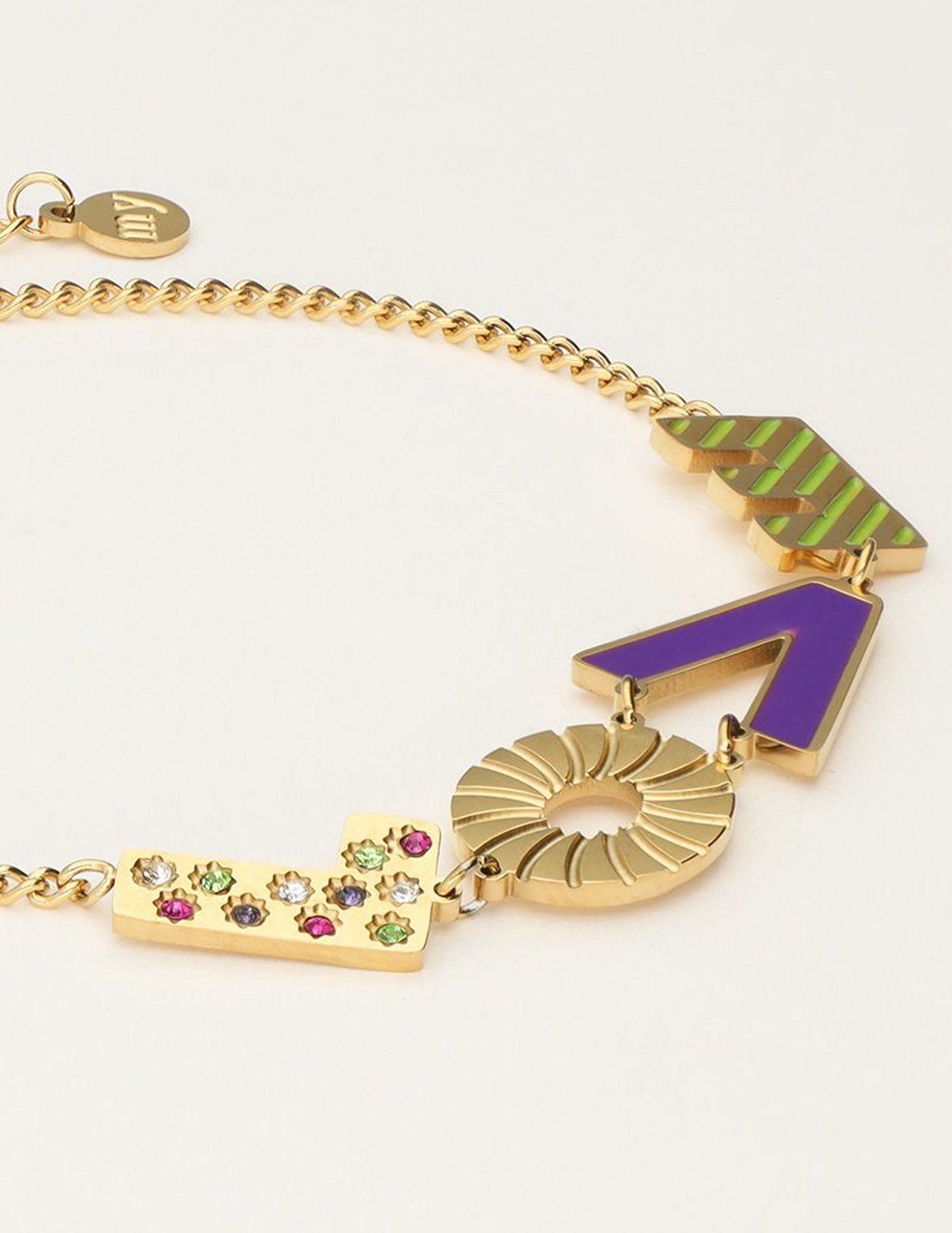 My Jewellery Armband love purple MJ10192 Goud