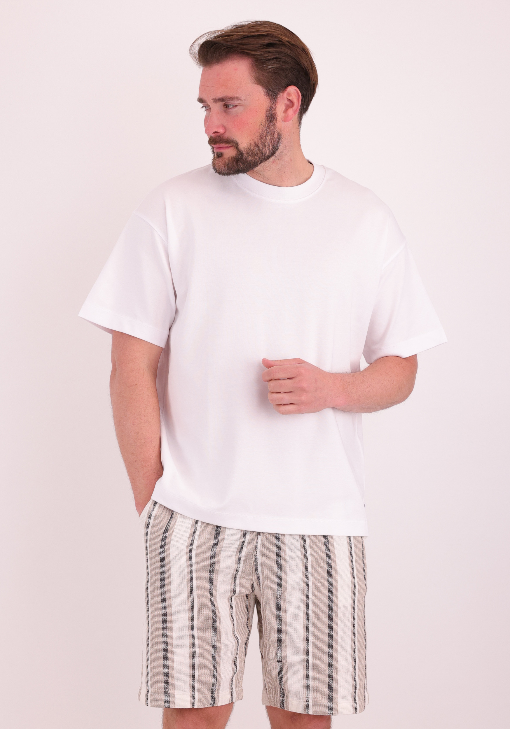 JACK & JONES T-shirt Barron 12298906 Wit