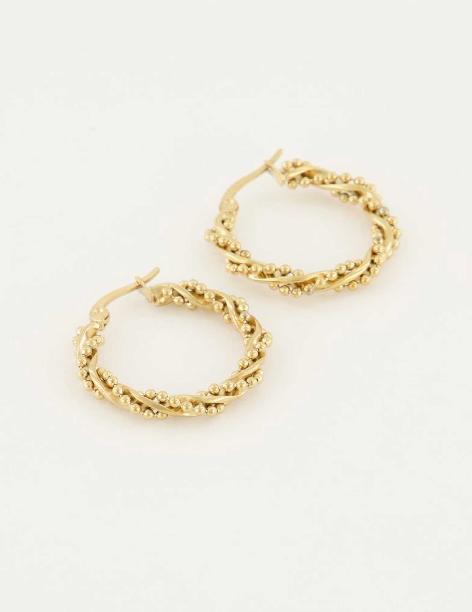 My Jewellery Oorringen met bolletjes MJ05231 Goud