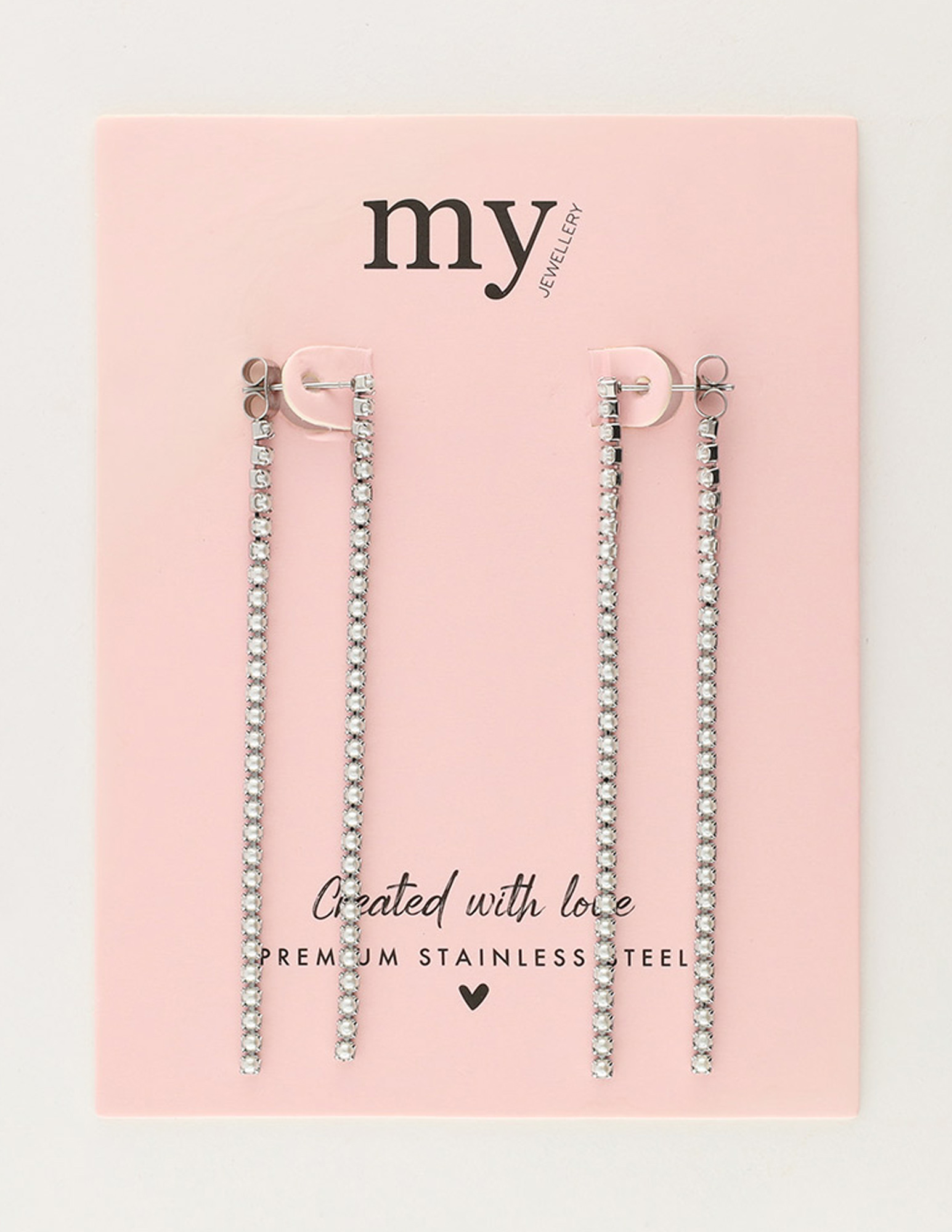 My Jewellery Oorhangers met parels MJ11644 Zilver