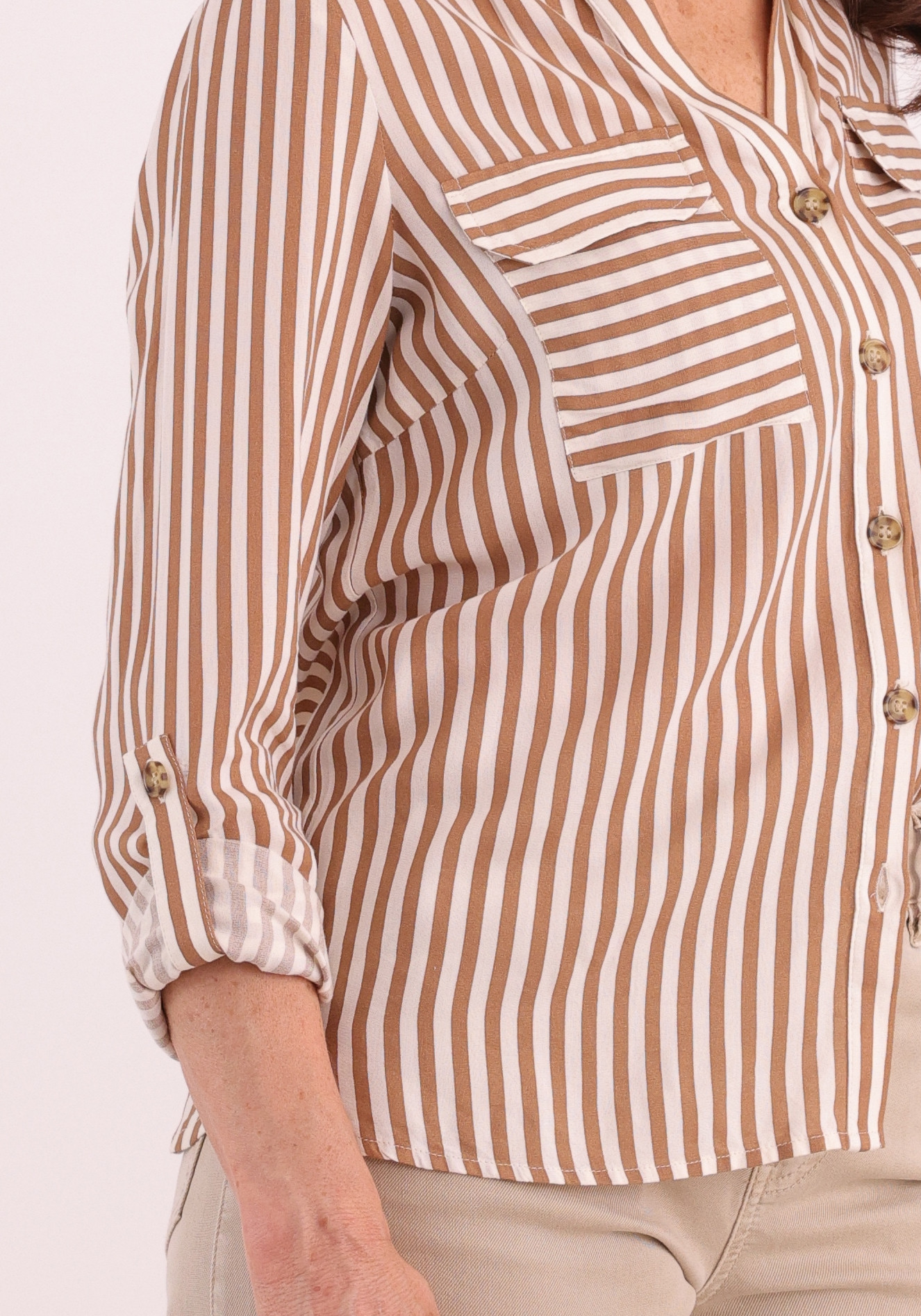 VERO MODA Blouse Bumpy 10275283 Bruin