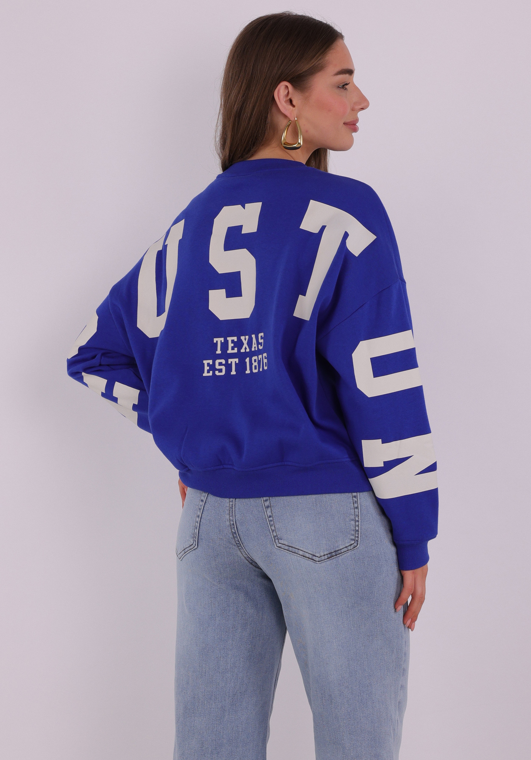 ONLY Sweater backprint 15356793 Blauw