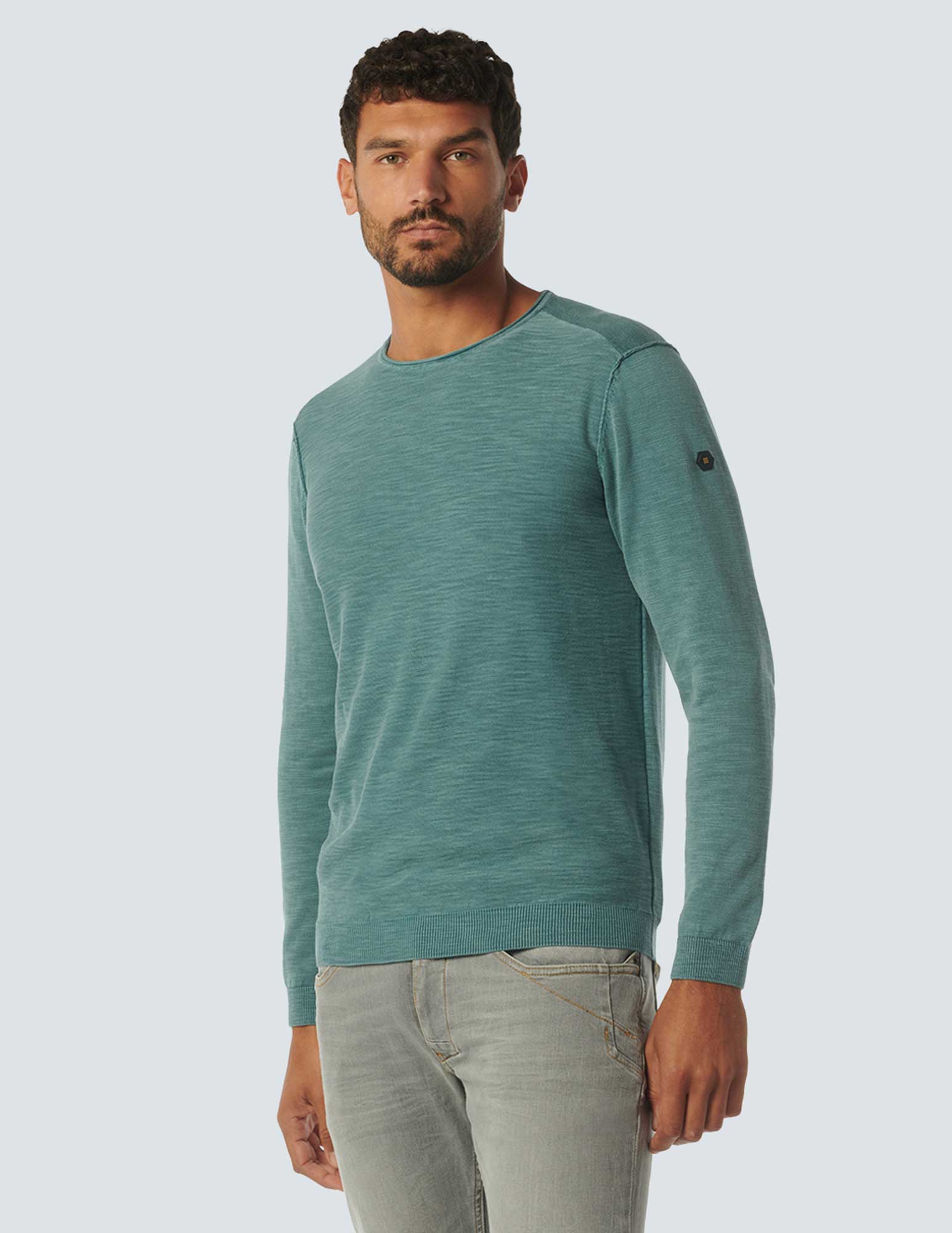 No Excess Trui fijn gebreid 23210103SN Blauw