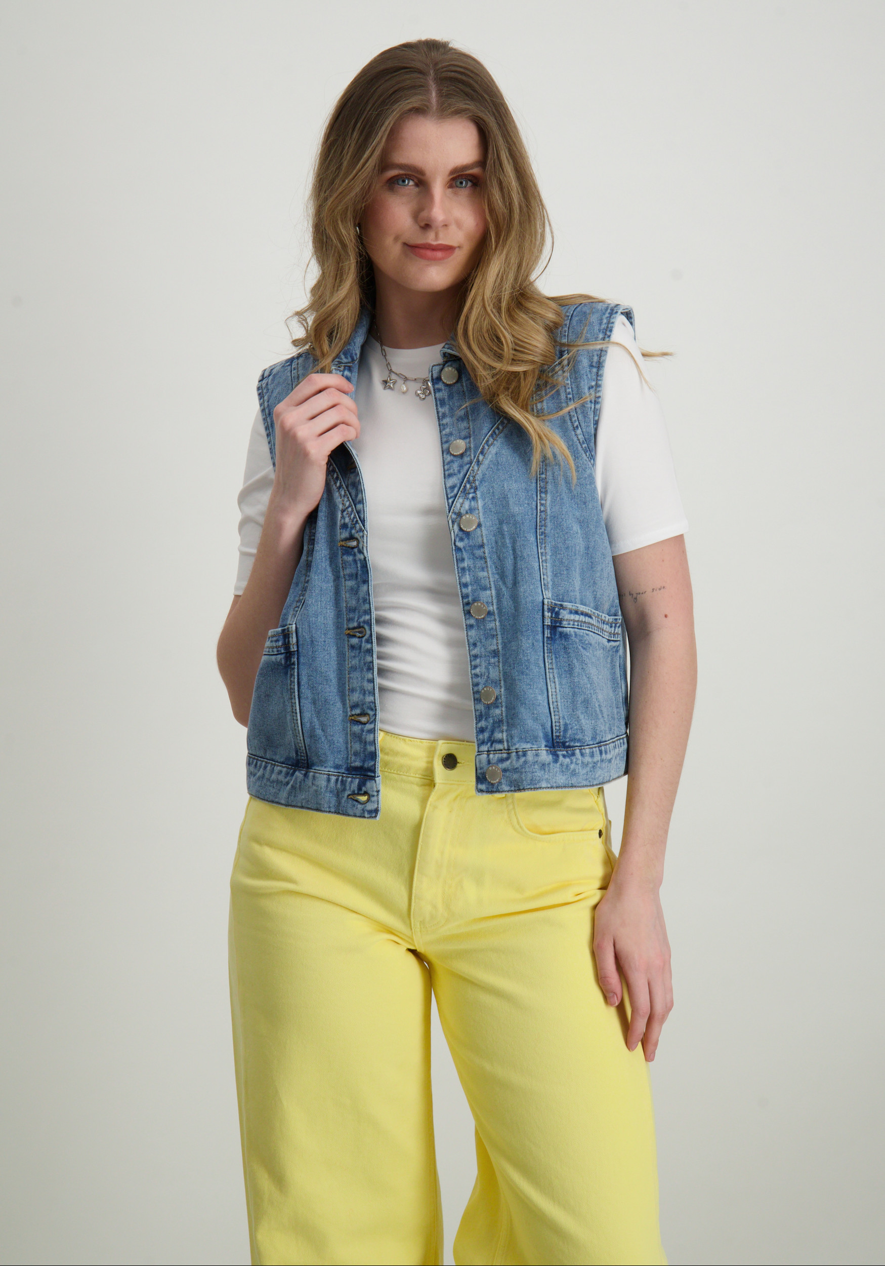 Only Gilet Kennedy 15278041 Jeans blauw