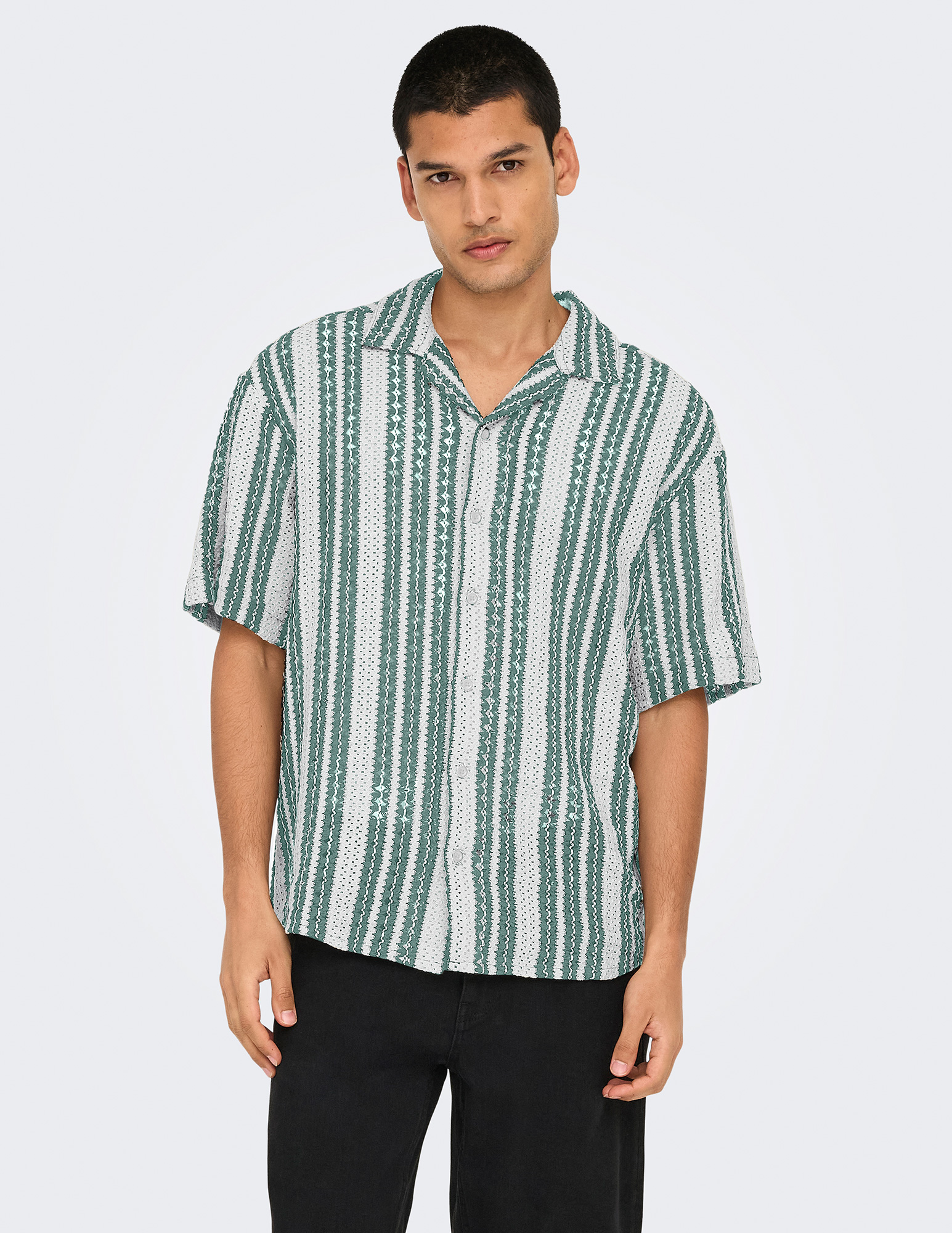 ONLY & SONS Overhemd Dani 22030511 Donker groen