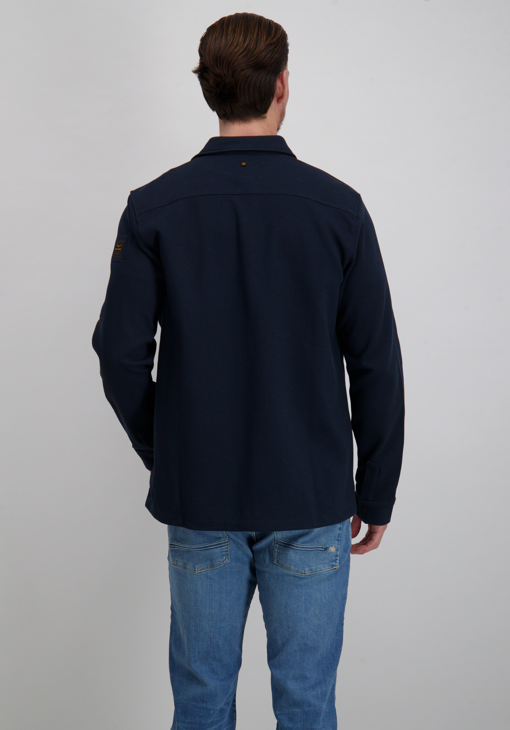 PME Legend Overshirt PSI2511246 Donker blauw