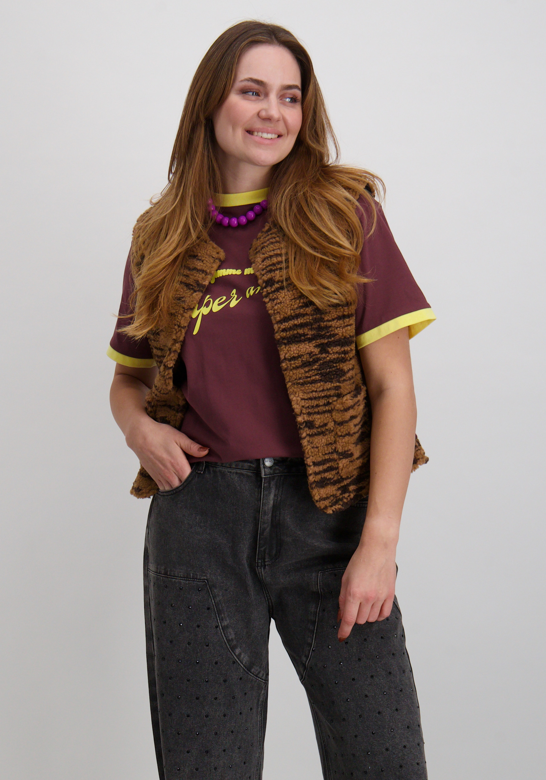 Harper & Yve Gilet Demi DW25N211 Bruin