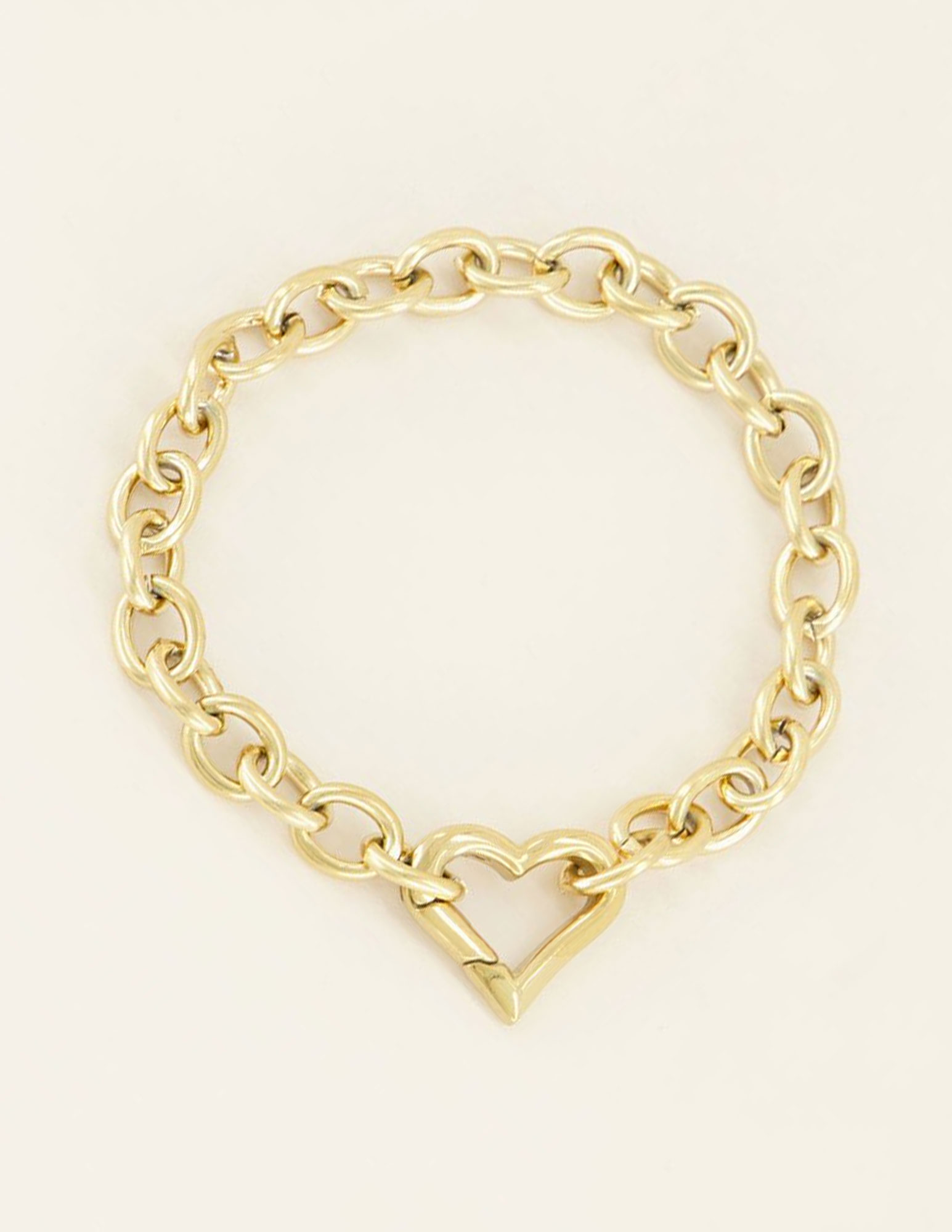 My Jewellery Schakelarmband met hart MJ04069 Goud