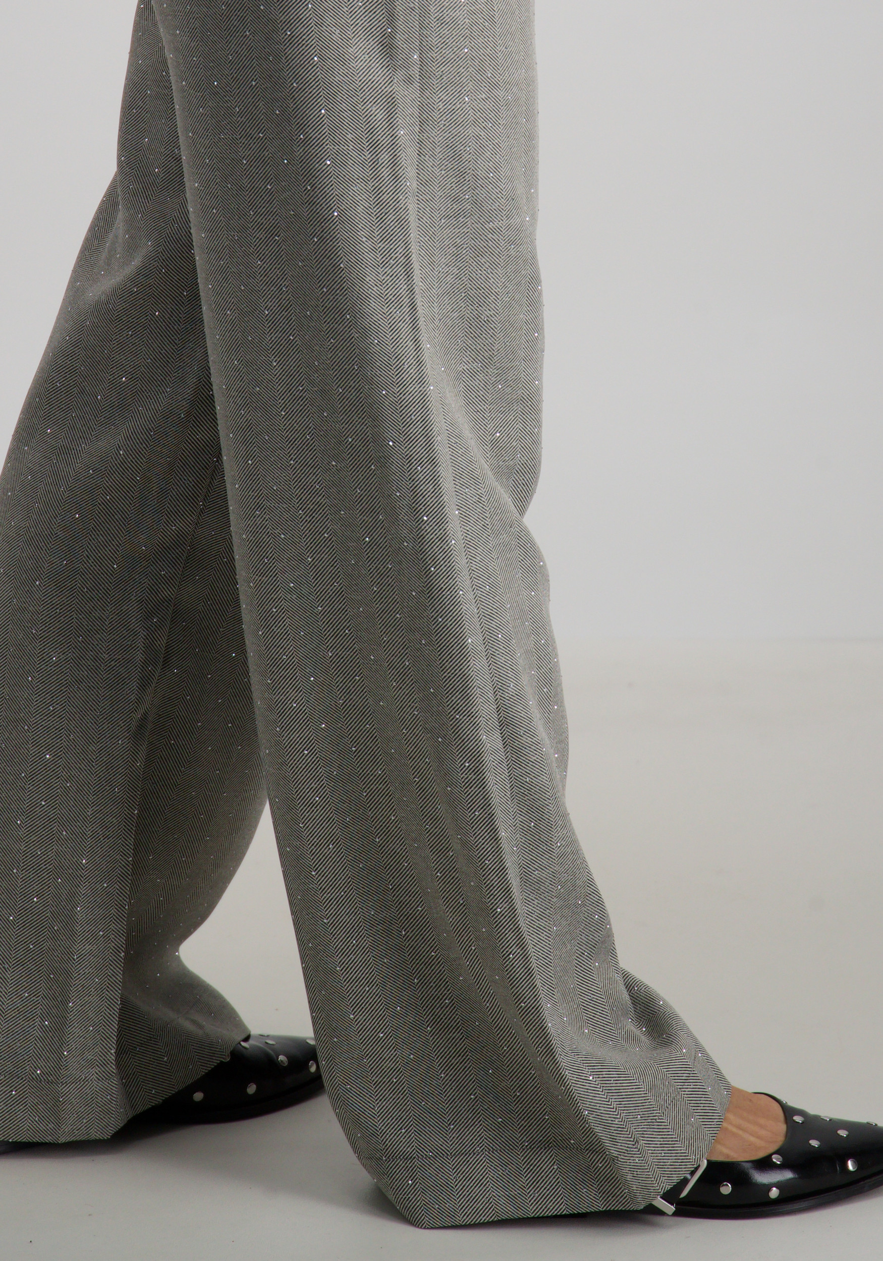 Tramontana Broek Fancy herringbone C01-18-101 Grijs