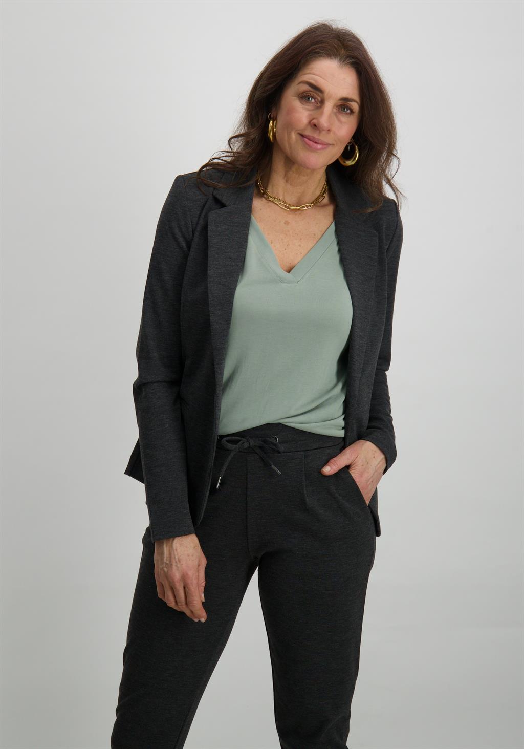 Ichi Blazer Kate 20101801 Donker Grijs
