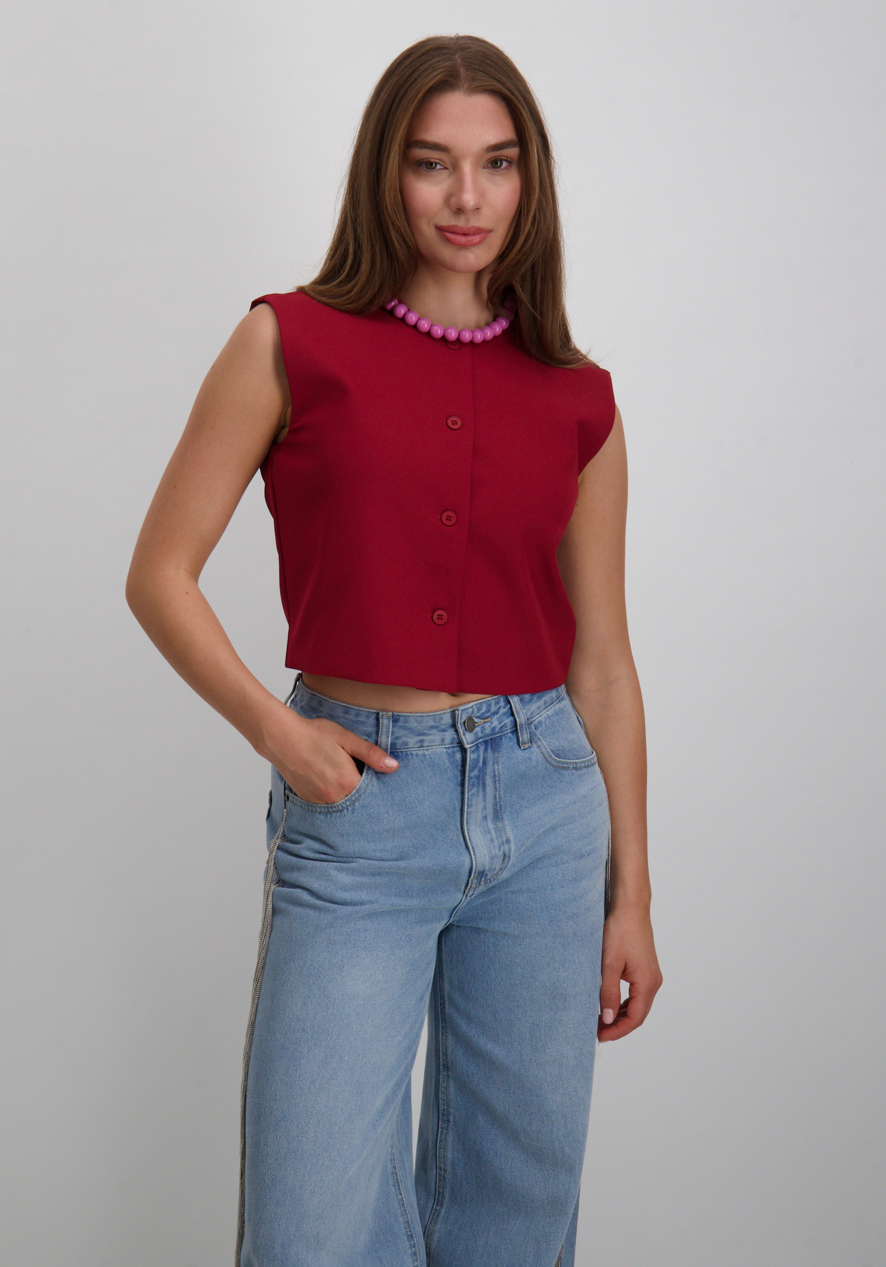 Refined Department Gilet Jole R2509650766 Bordeaux