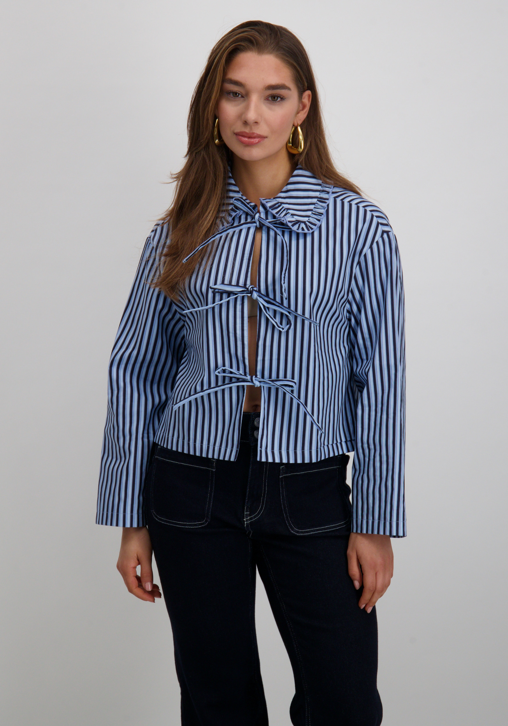 Harper & Yve Blouse James DW25P616 Blauw