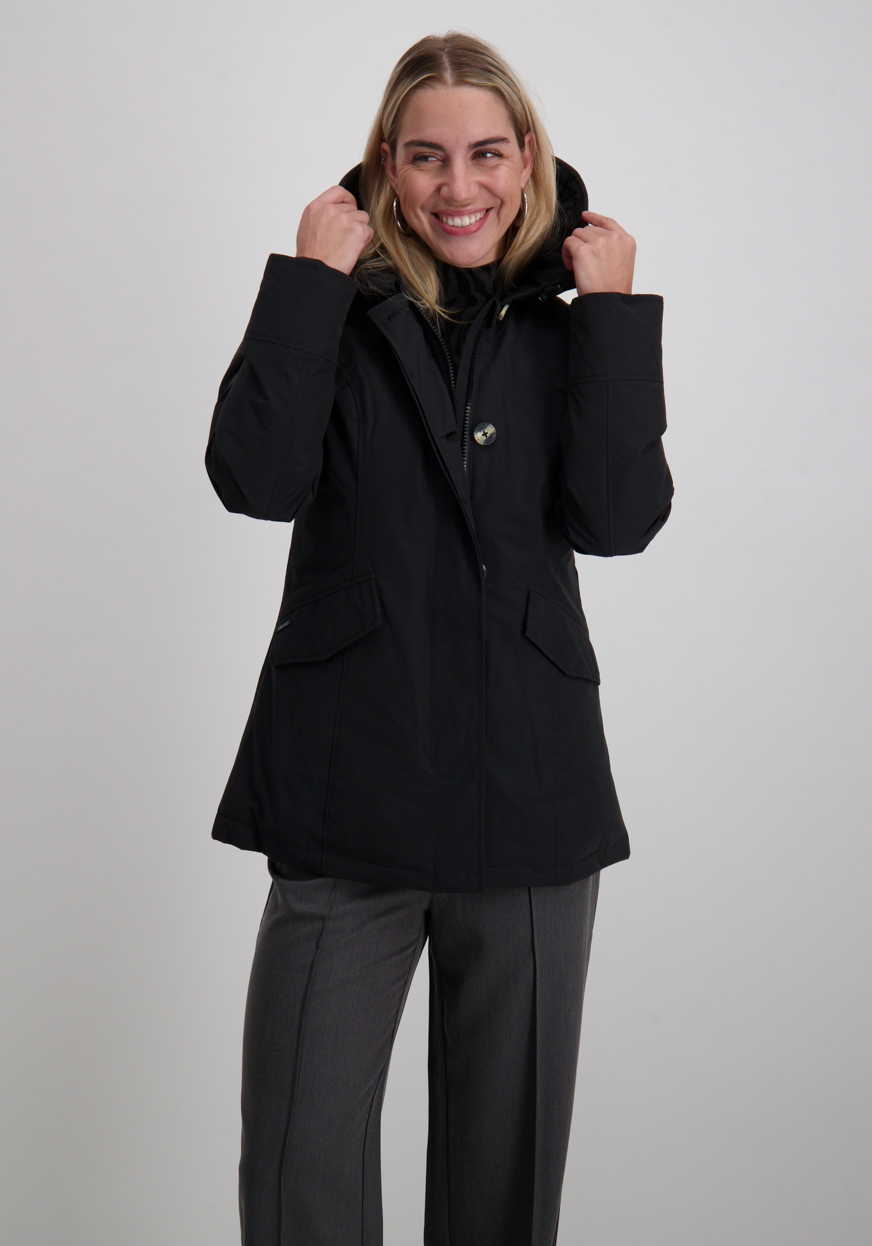 AIRFORCE Winterjas 2 Pocket parka HRW0425 Zwart