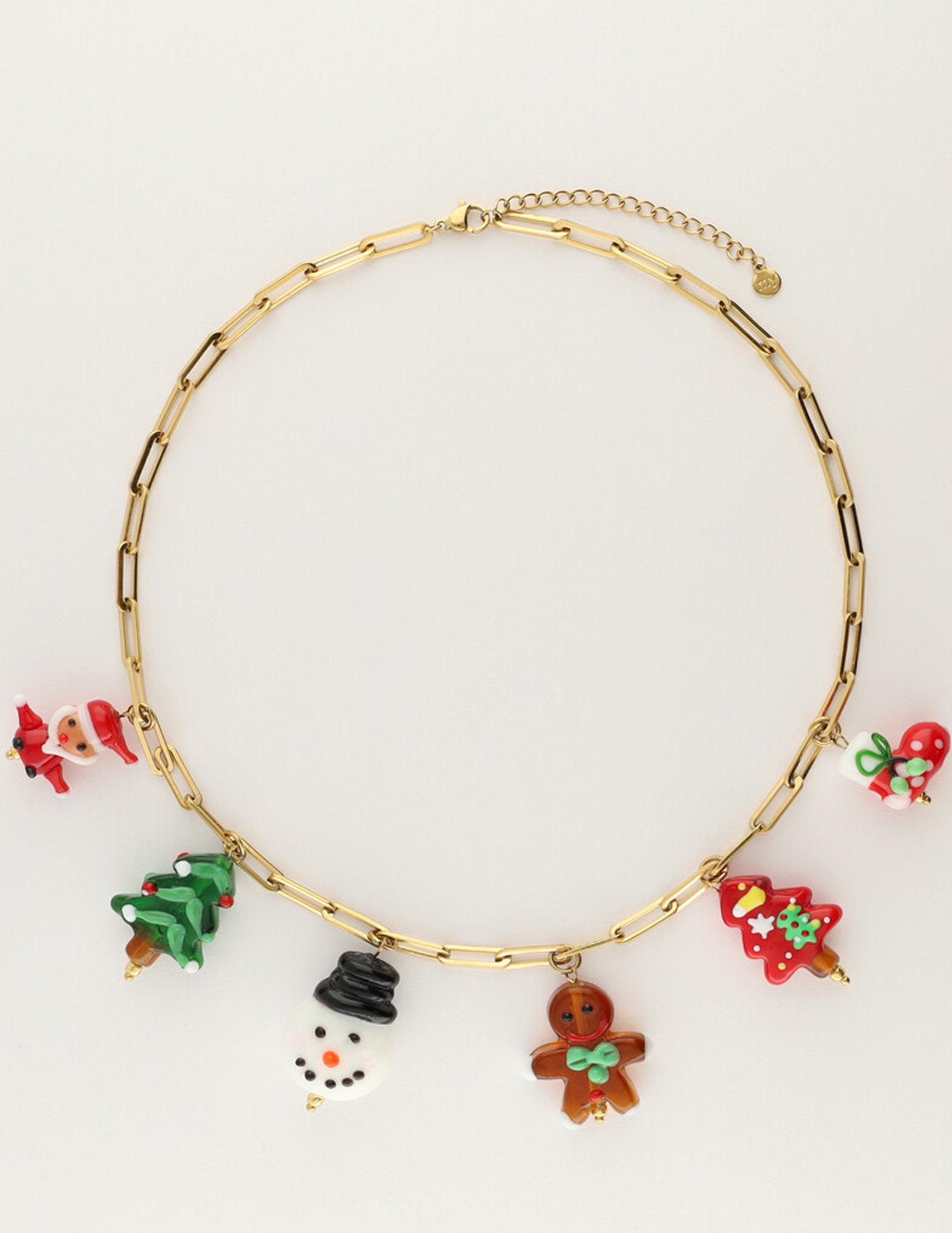 My Jewellery Ketting met kerst bedels MJ12600 Goud