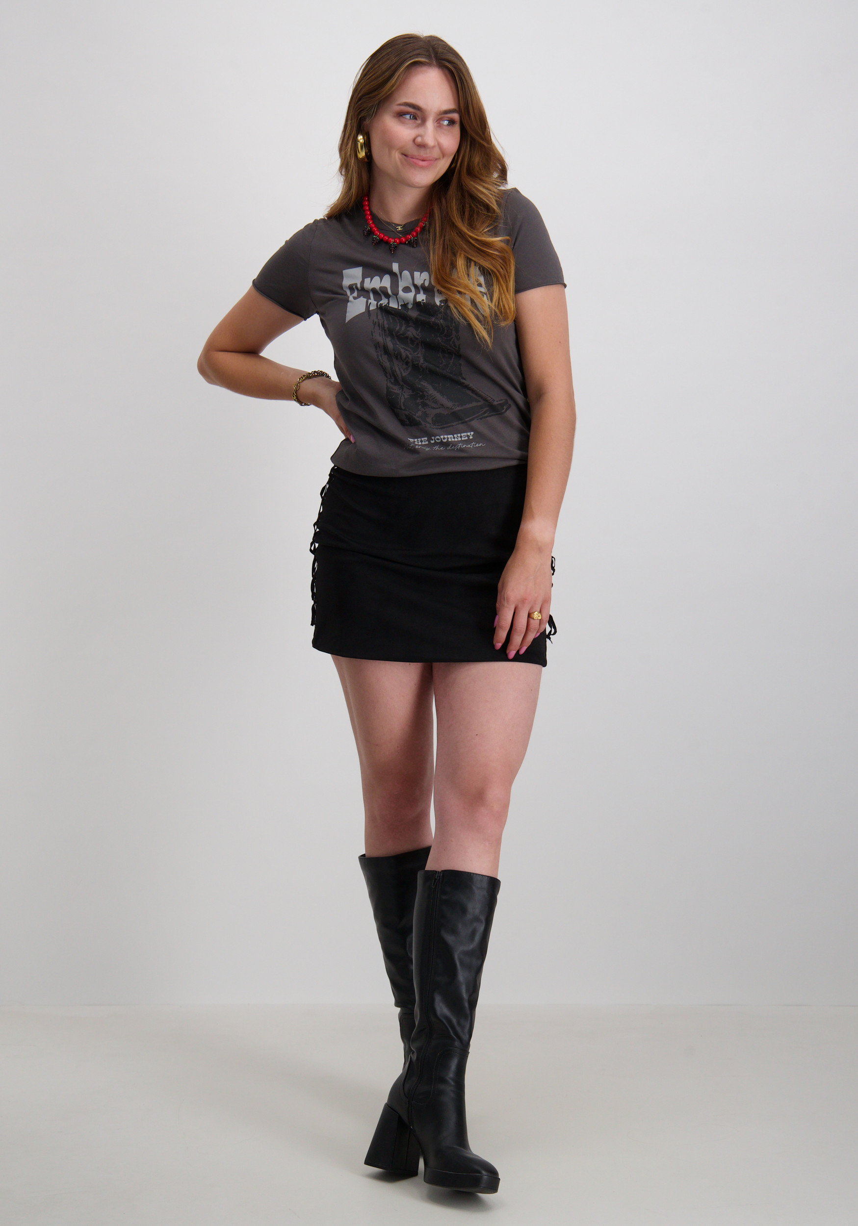 Only T-shirt Lucy 15215721 Grijs